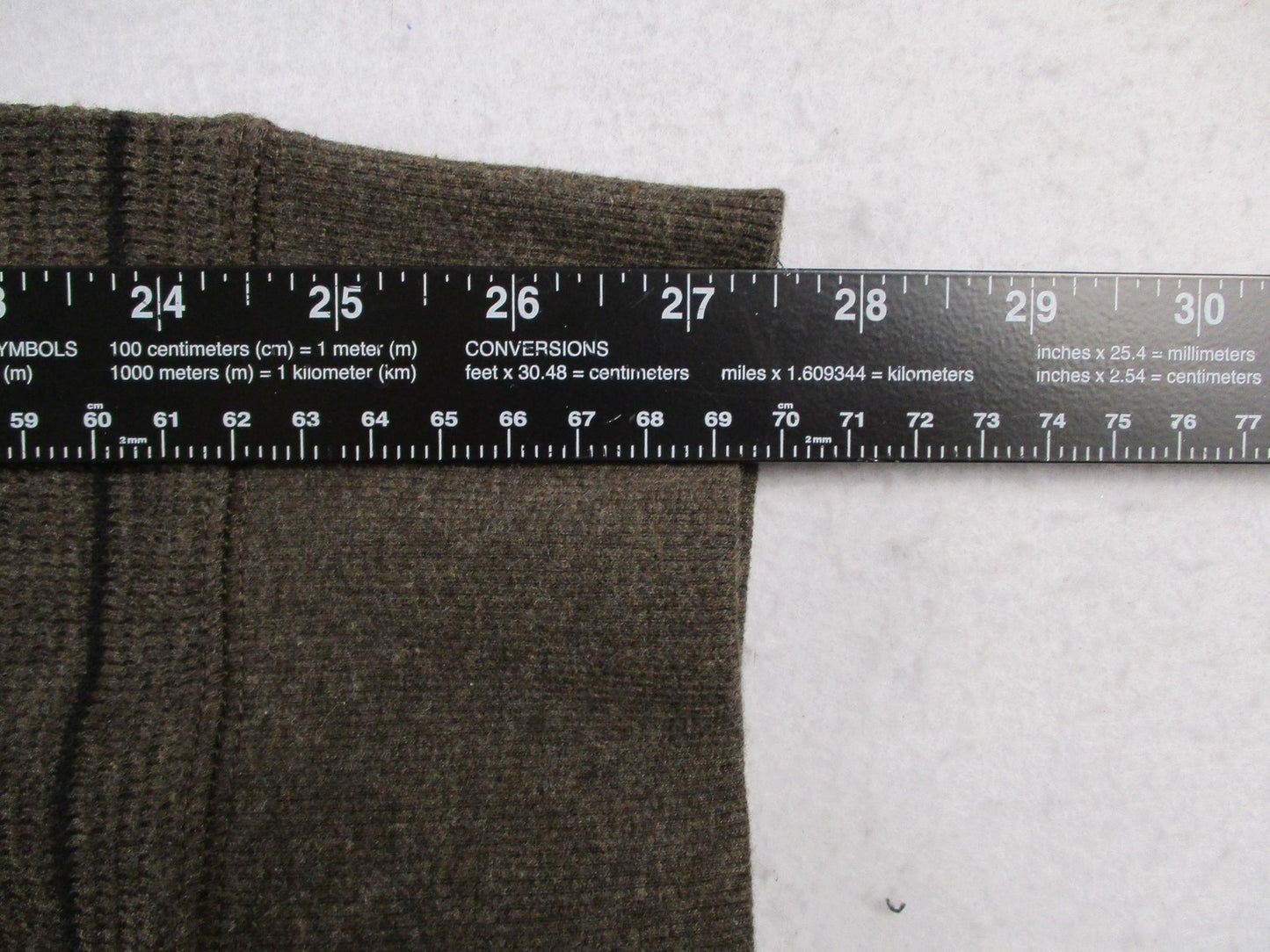 Eddie Bauer Sweater Mens 2XL Brown Thermal Stripe Waffle Knit Pullover10