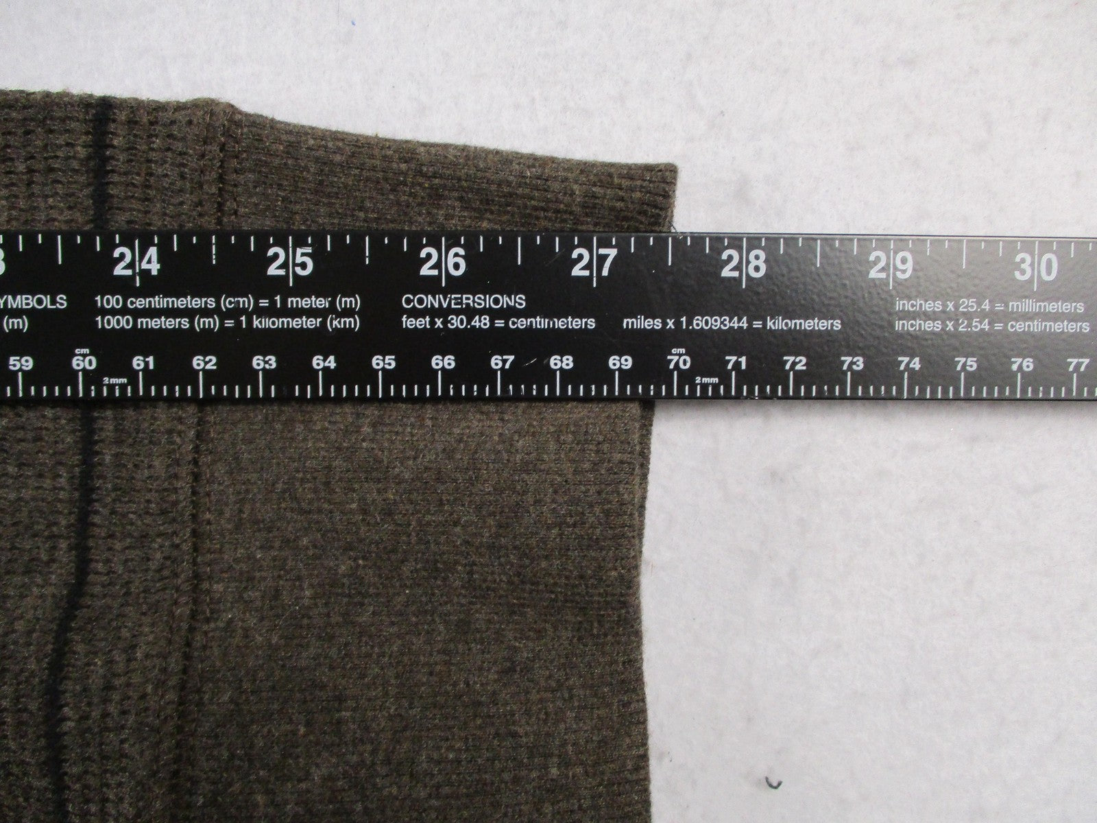 Eddie Bauer Sweater Mens 2XL Brown Thermal Stripe Waffle Knit Pullover10