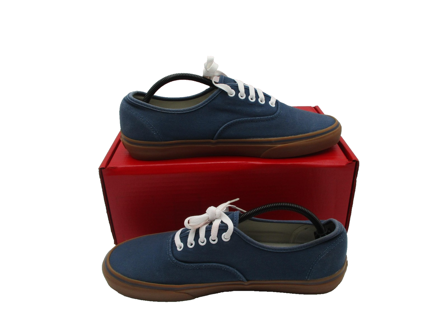 Vans Shoes Mens Size 12 Blue Canvas Gum Sole Low Top Lace Up Skate Casual 1D62