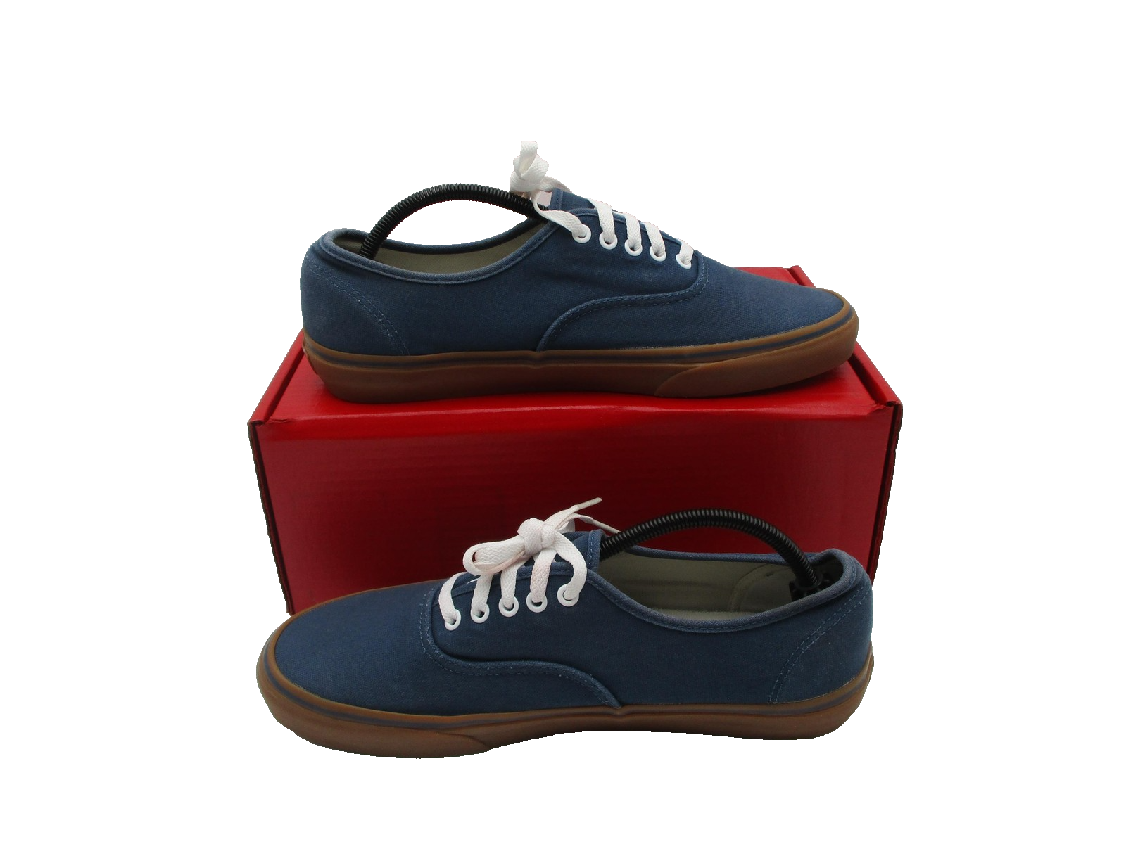 Vans Shoes Mens Size 12 Blue Canvas Gum Sole Low Top Lace Up Skate Casual 1D62