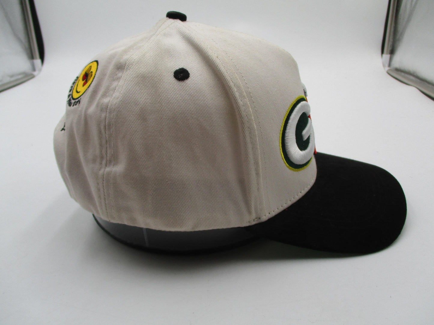 GASNYC Hat Cap Snap Back Mens One Size Beige Black GAS Graphic Embroidered Funny11