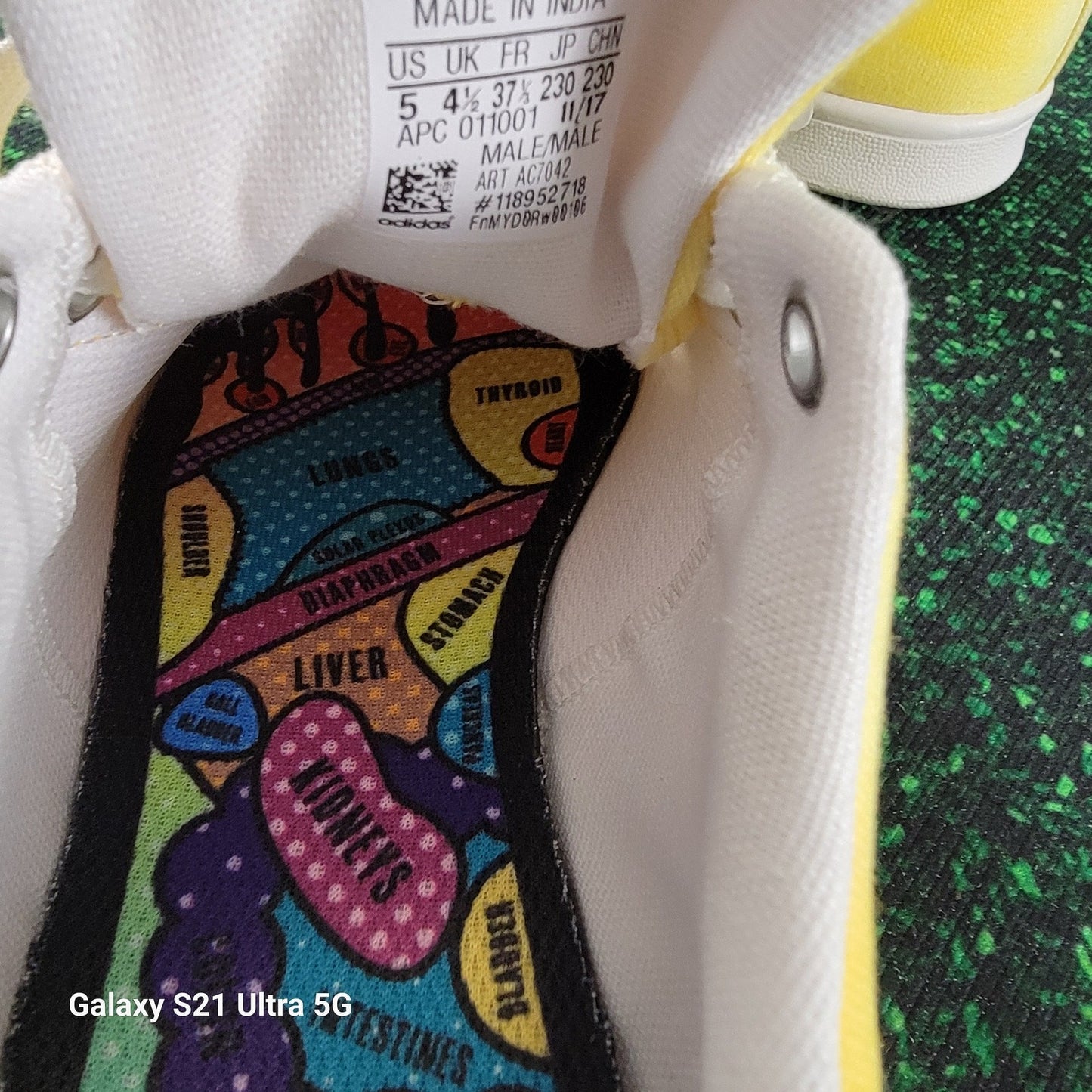 Adidas Pharrell Williams HU Stan Smith Men's Yellow/White Shoes Sz 510