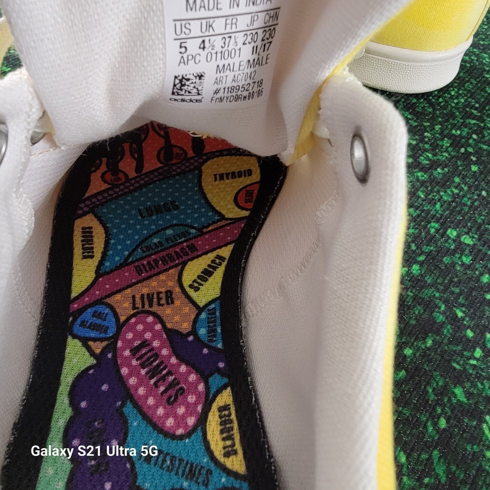 Adidas Pharrell Williams HU Stan Smith Men's Yellow/White Shoes Sz 510