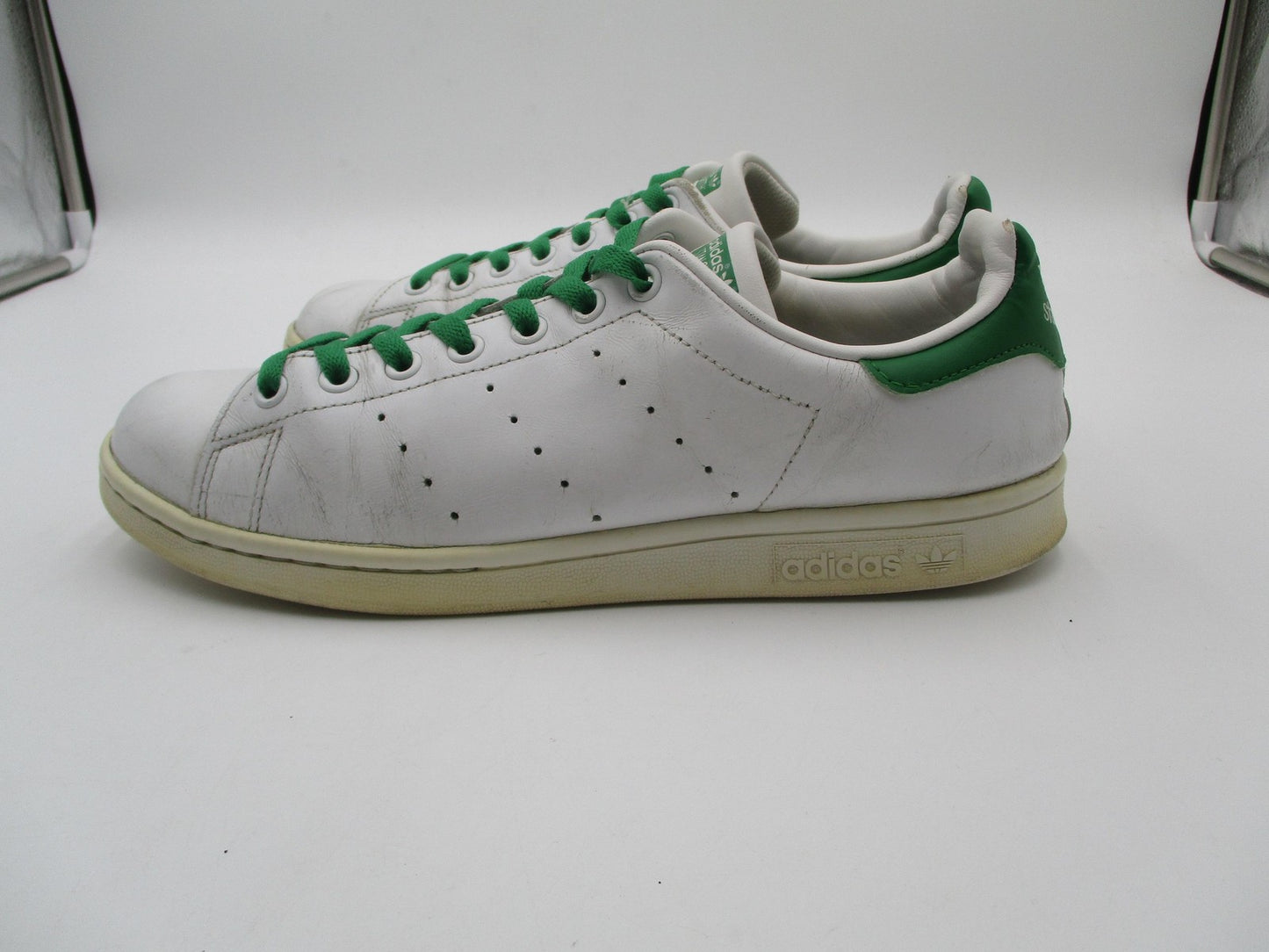 Adidas Stan Smith Shoes Mens Size 10 White Green Leather Tennis Sneakers M203244