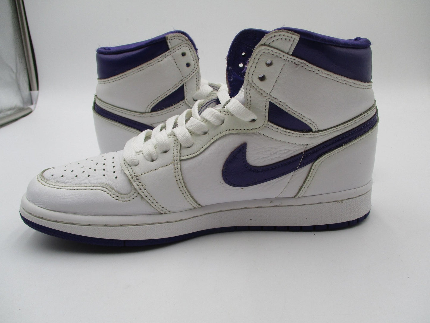 Nike Air Jordan 1 High OG Shoes Womens Size 7.5 White Court Purple CD0461-1516