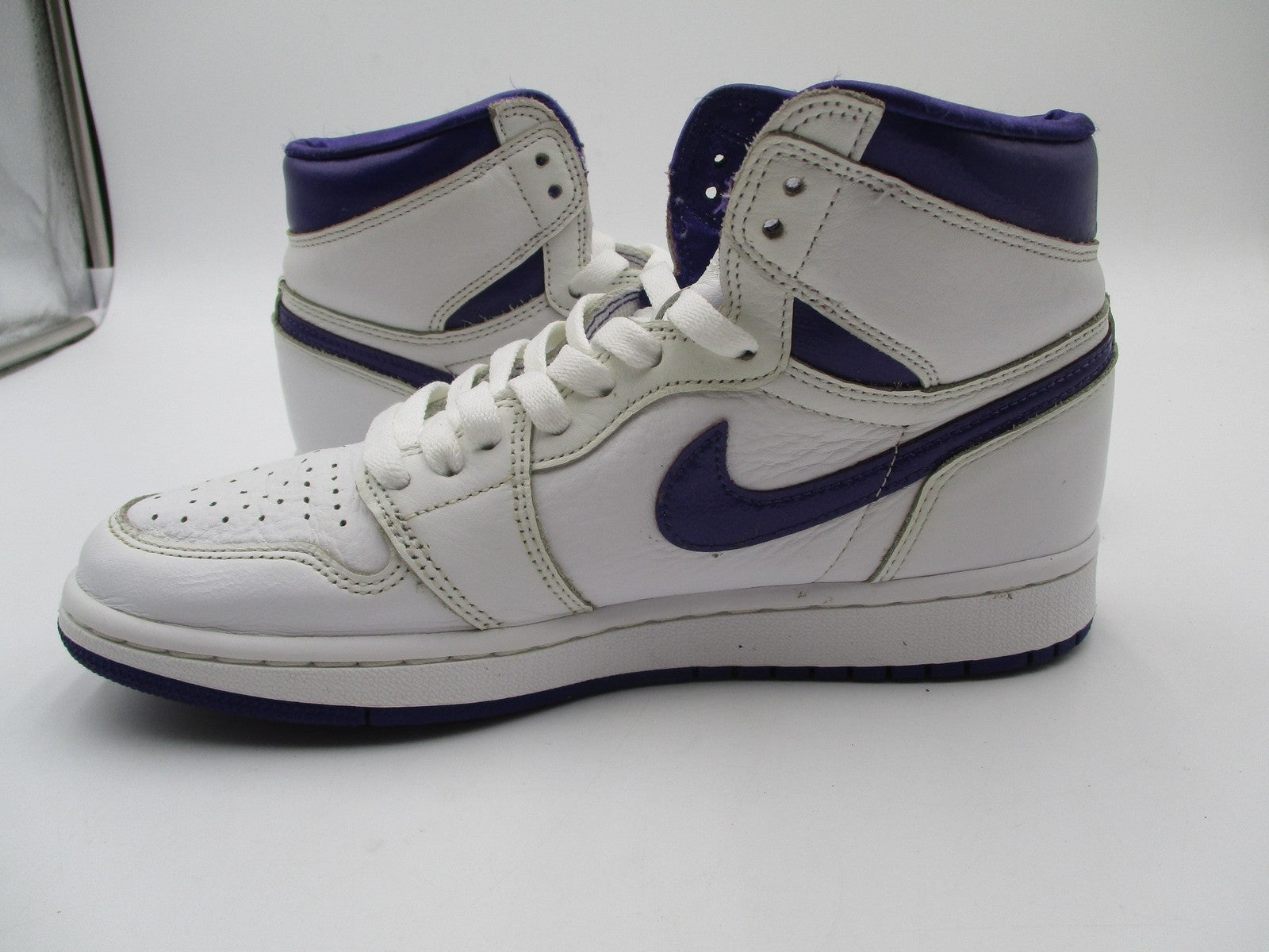 Nike Air Jordan 1 High OG Shoes Womens Size 7.5 White Court Purple CD0461-1516