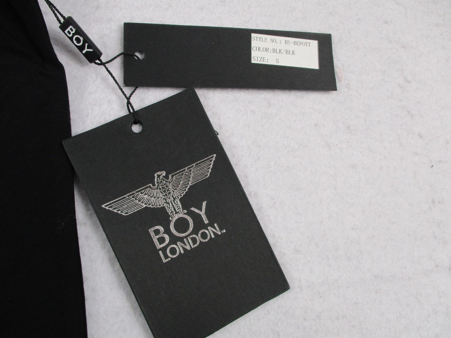 Boy London Shirt Men Small Black Eagle Logo Stretch Graphic Tee Crewneck 1297984