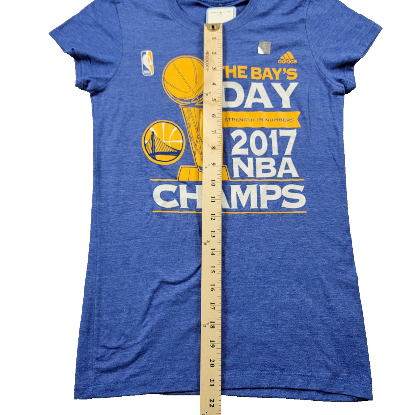 Adidas Golden State Warriors 2017 Champs Tshirt Womens Sz S9