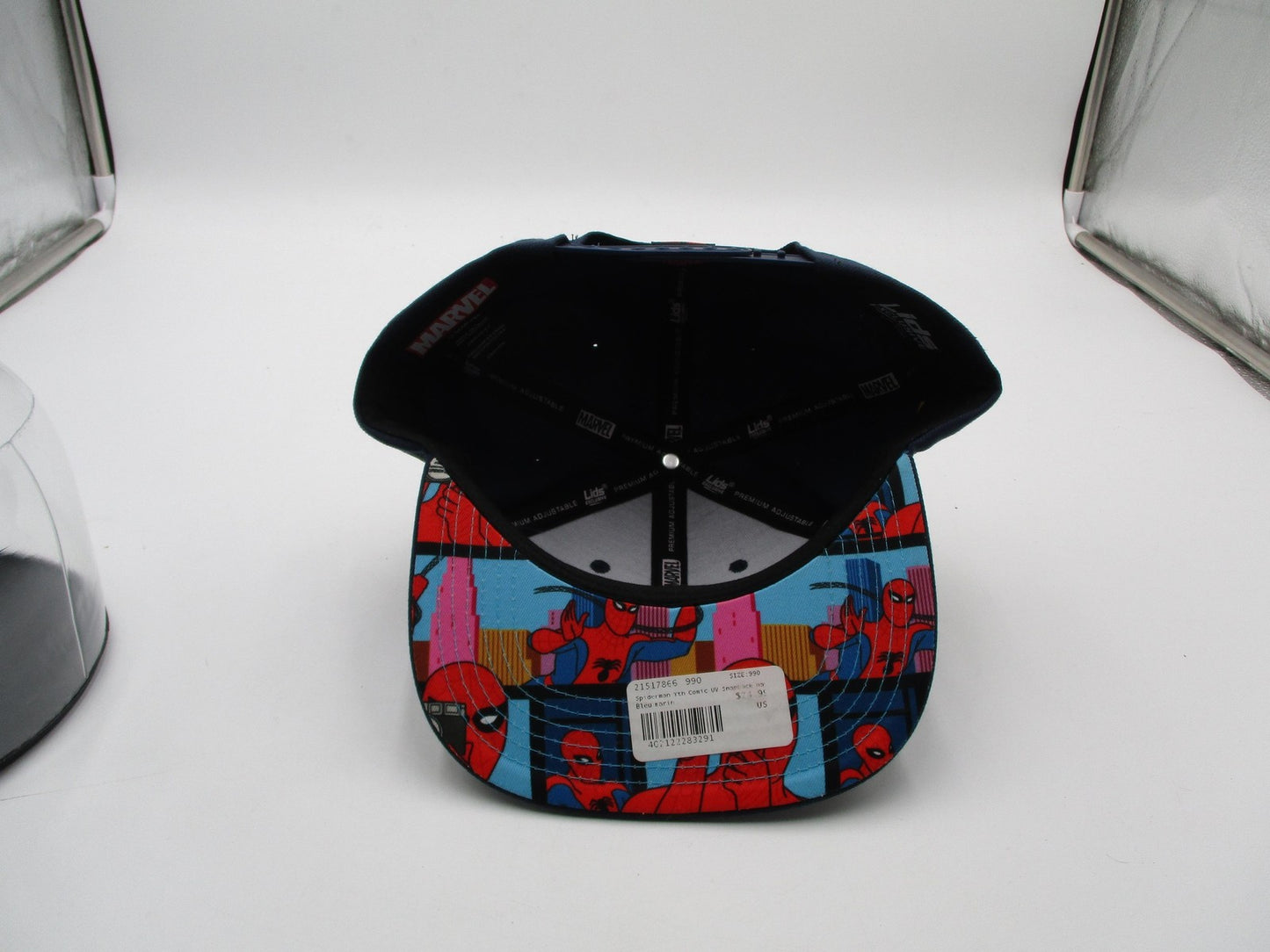 Marvel Spider-Man Hat Cap Snap Back Mens One Size Blue Lids Exclusive Comics10