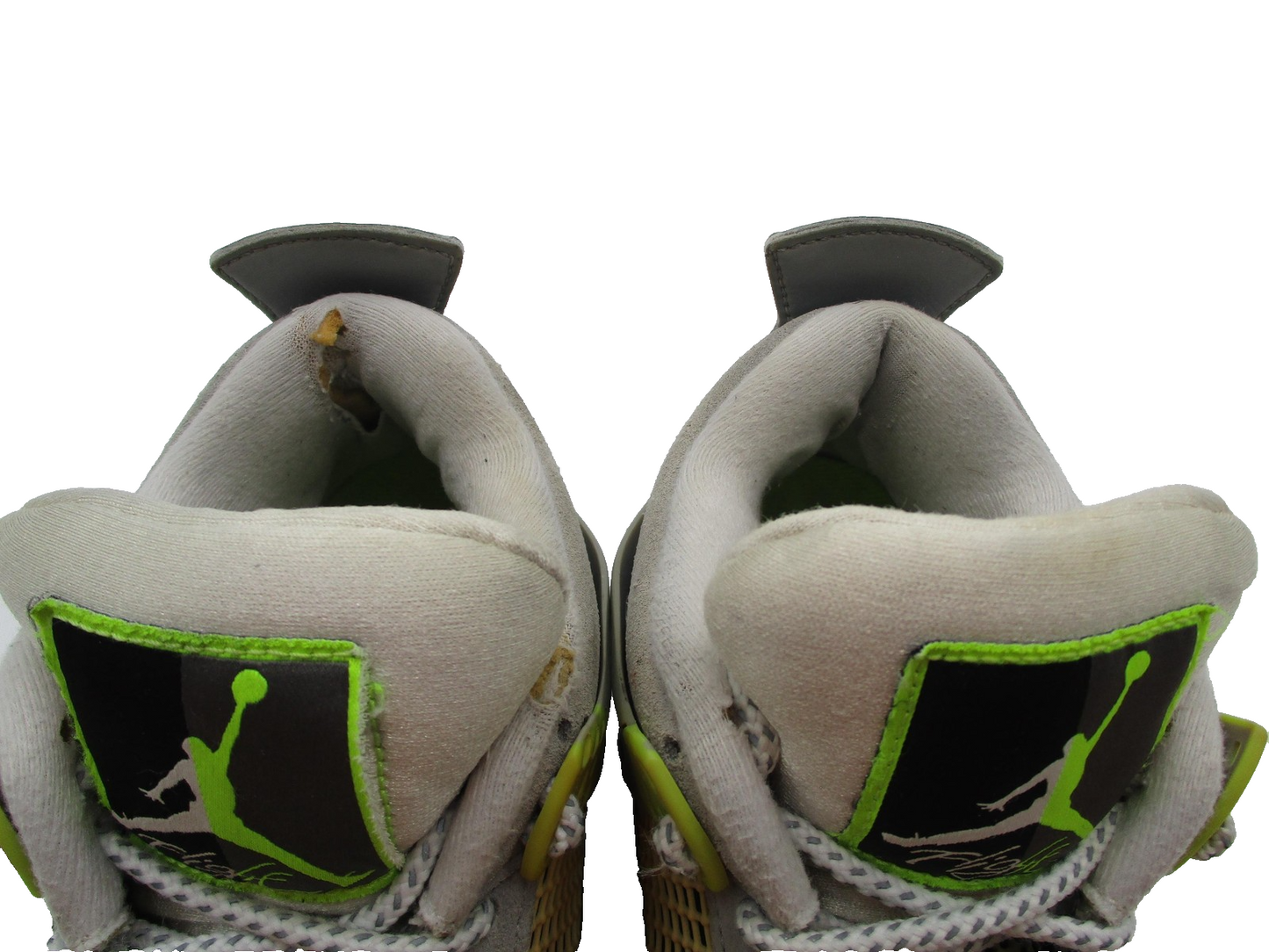 Jordan Air Jordan 4 Retro SE Shoes Mens Size 8 Gray Volt Neon 95 CT5342007 1U210