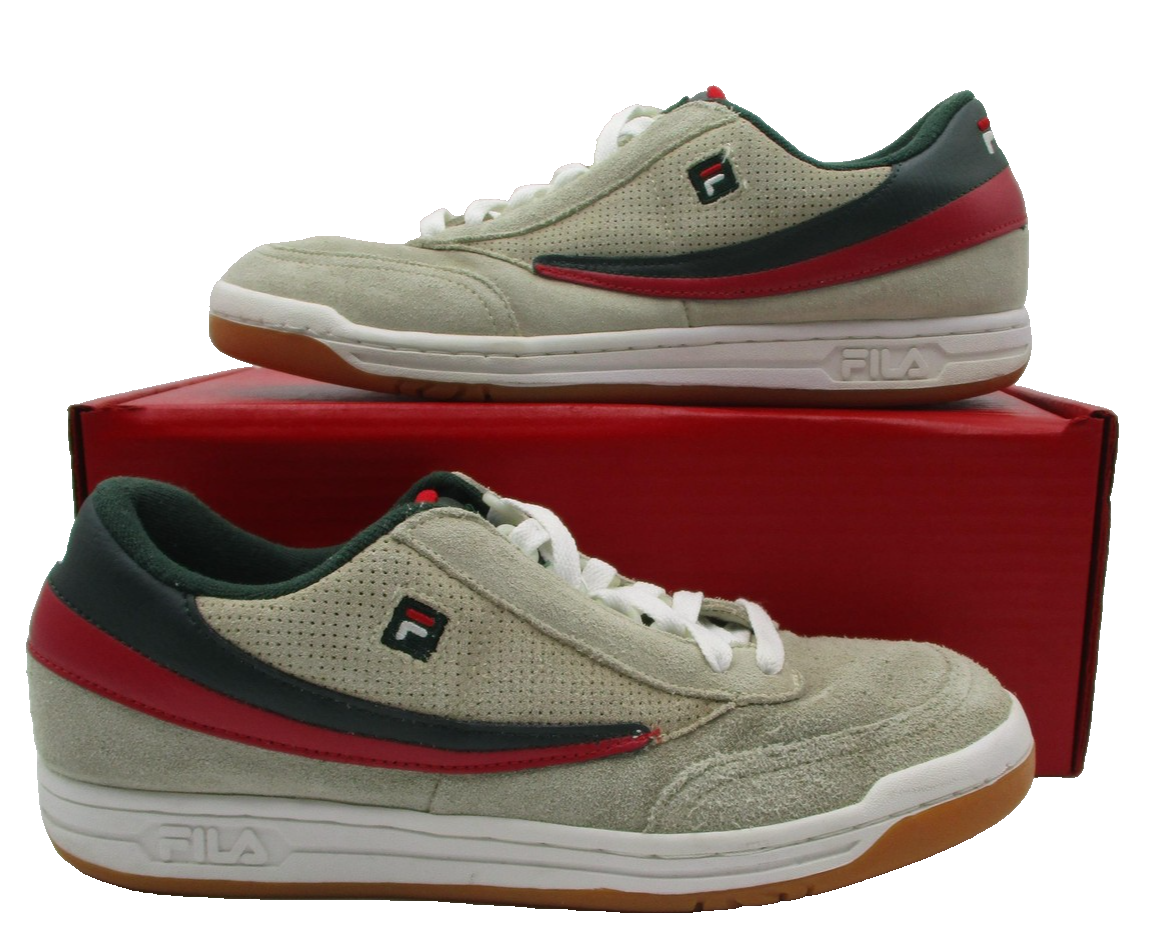 Fila Original Fitness Mens Sz 10.5 Beige Leather LoTop Sneaker 1TM00030898 1Q40