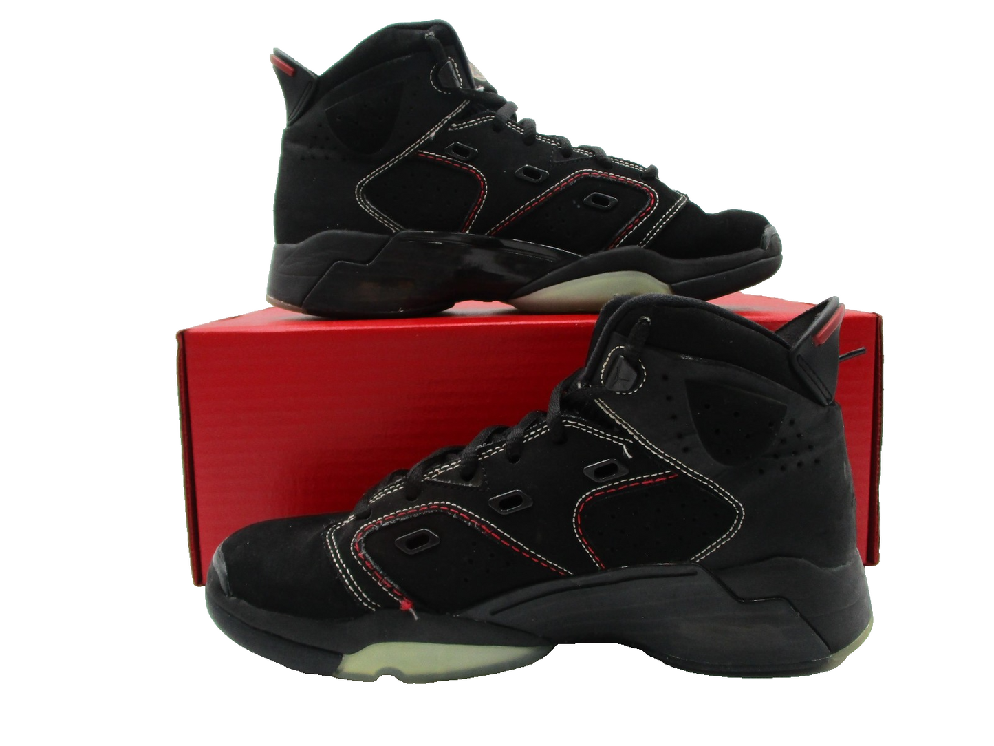 Nike Air Jordan 61723 Shoes Youth Size 7Y Black Red Basketball DM1159003 1K71