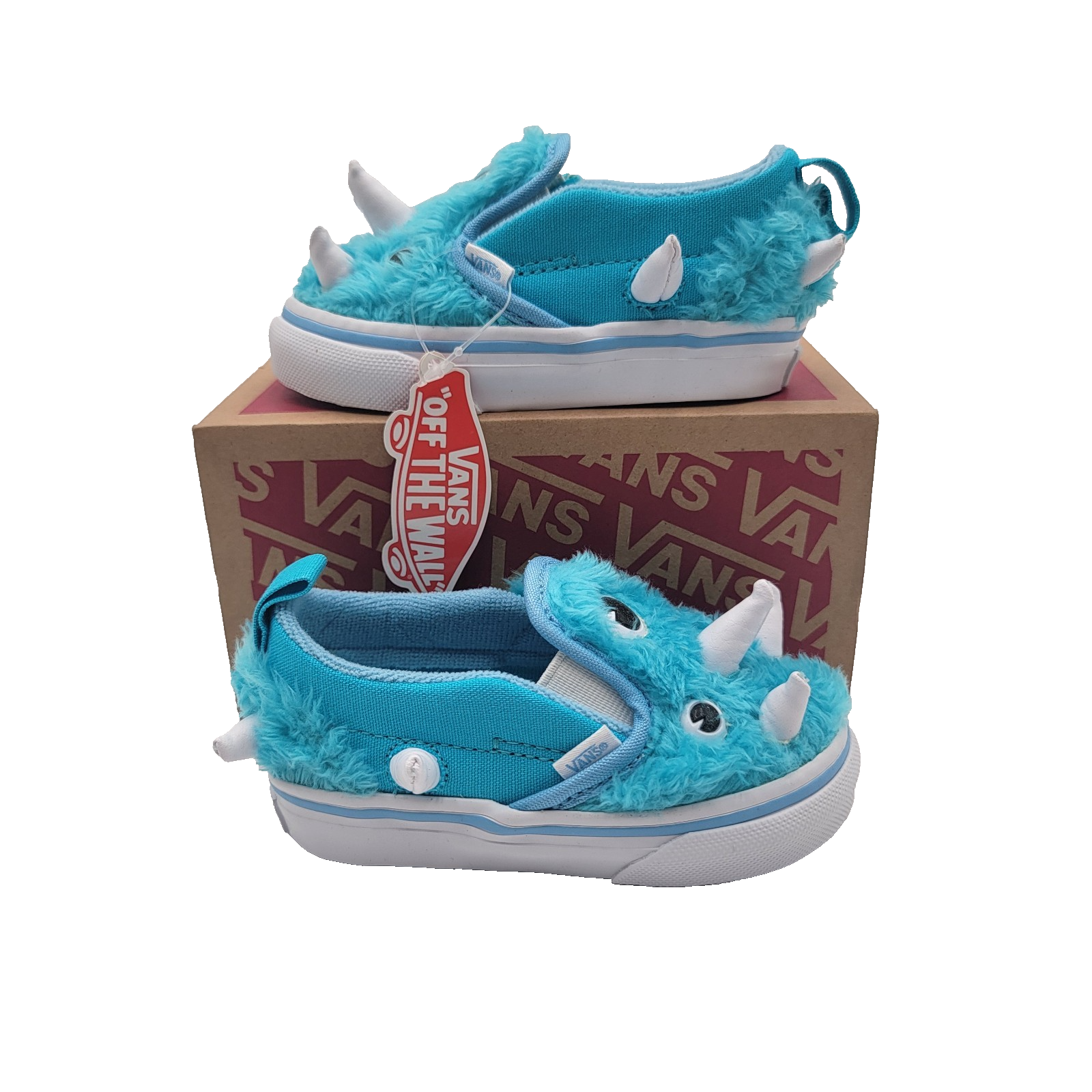 Vans Slip On V Monster Atoll Blue/True White Sz 5TD VN0A5KXP4LC0