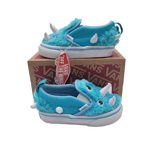Vans Slip On V Monster Atoll Blue/True White Sz 5TD VN0A5KXP4LC0