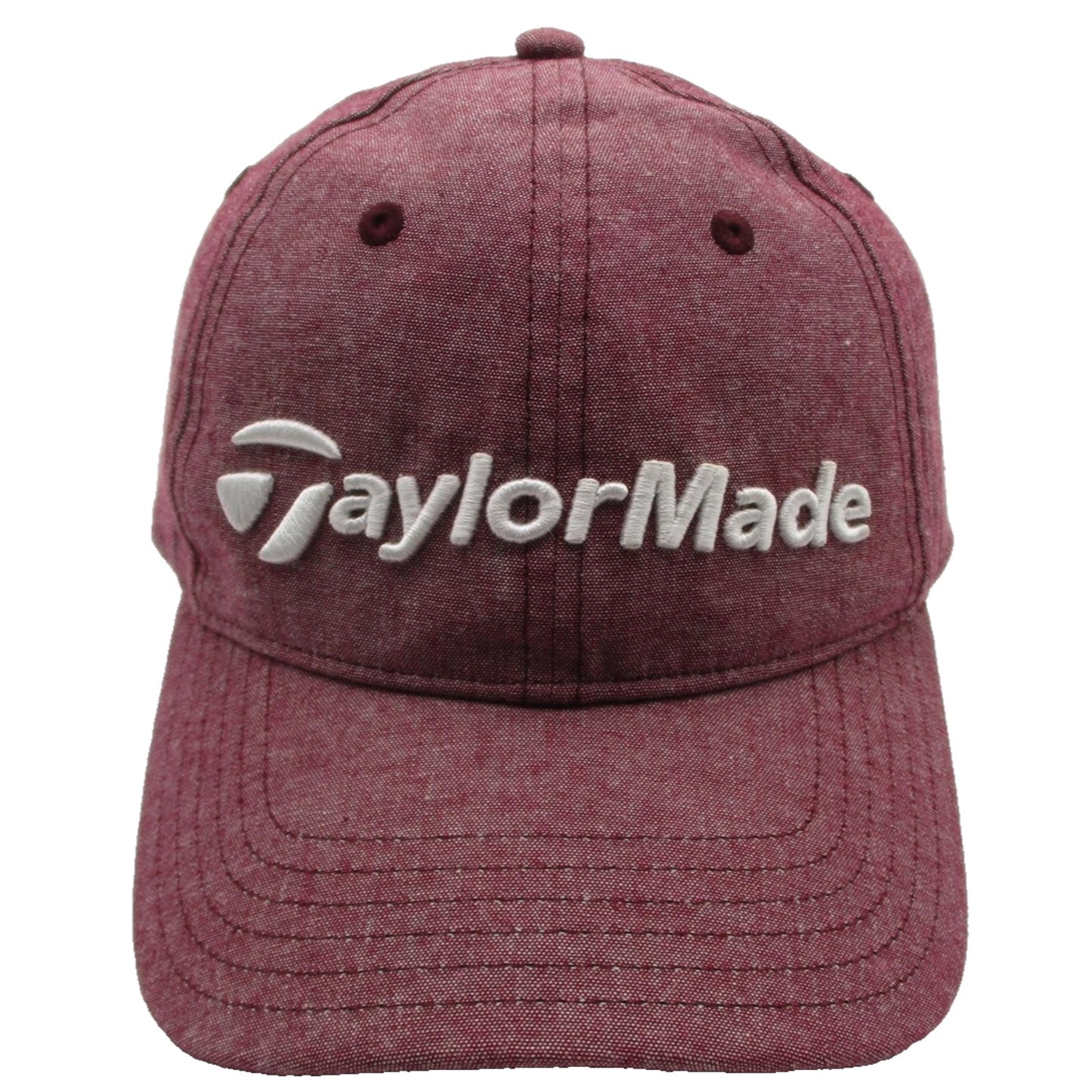 Taylormade Hat Cap Strap Back Mens One Size Red Lightweight Golf Embroidered