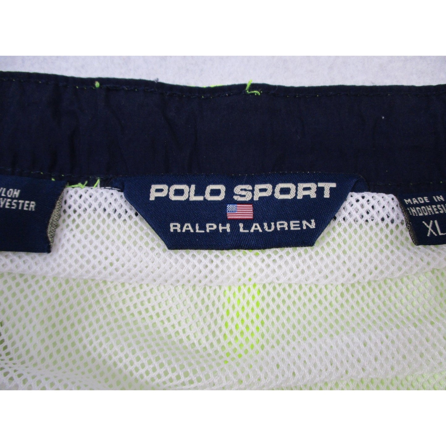 Polo Sport Ralph Lauren Swim Trunks Mens Xl Yellow Neon Mesh Lined 1730