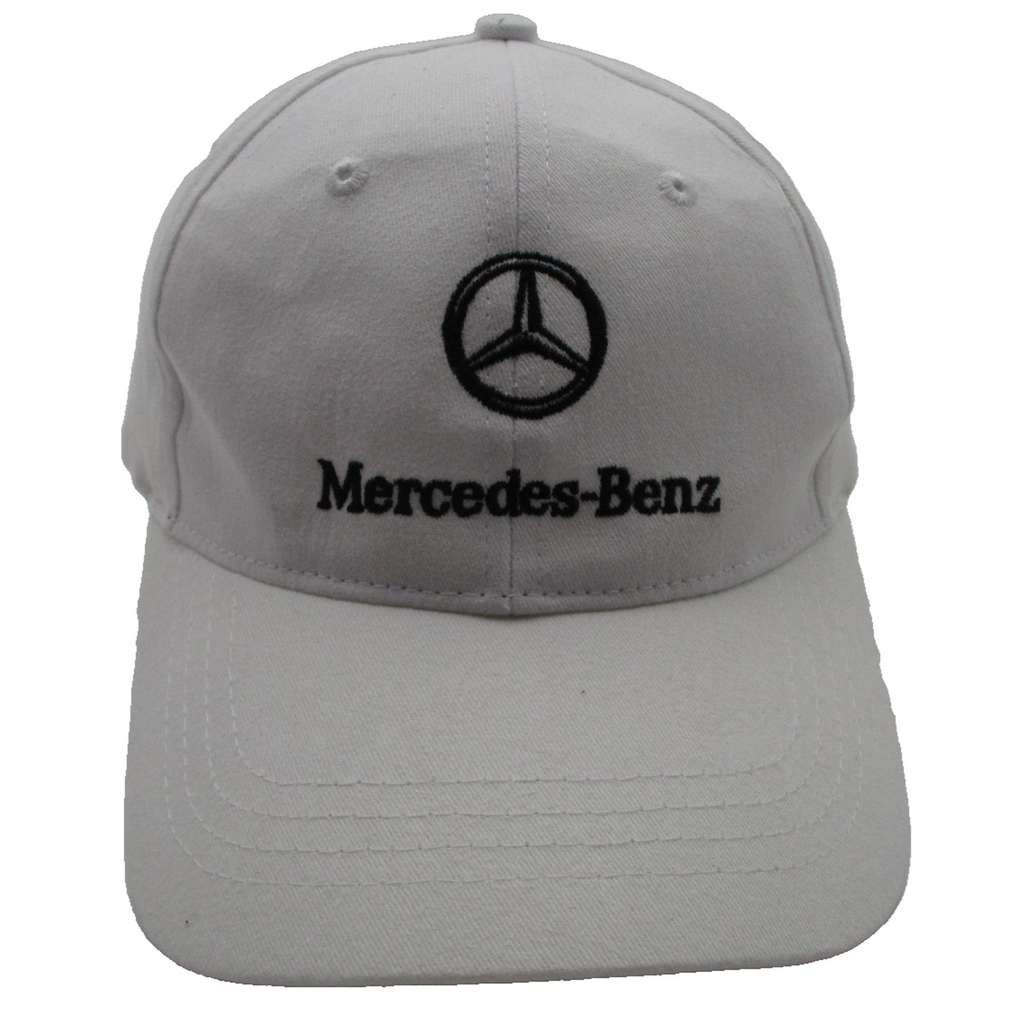 Mercedes Benz Hat Cap Strap Back Mens One Size White Embroidered Cap America