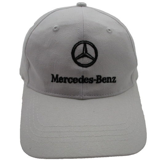 Mercedes Benz Hat Cap Strap Back Mens One Size White Embroidered Cap America