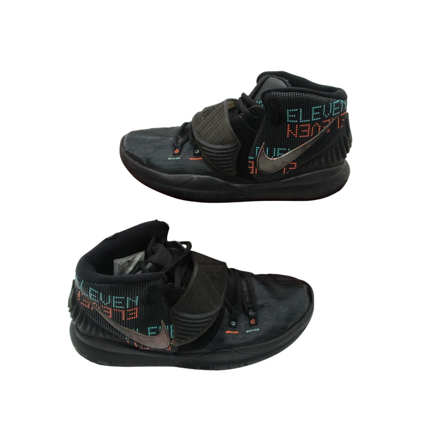 Nike Kyrie 6 GS Eleven BQ5599-006 Black Youth 6.5Y Used 1I81