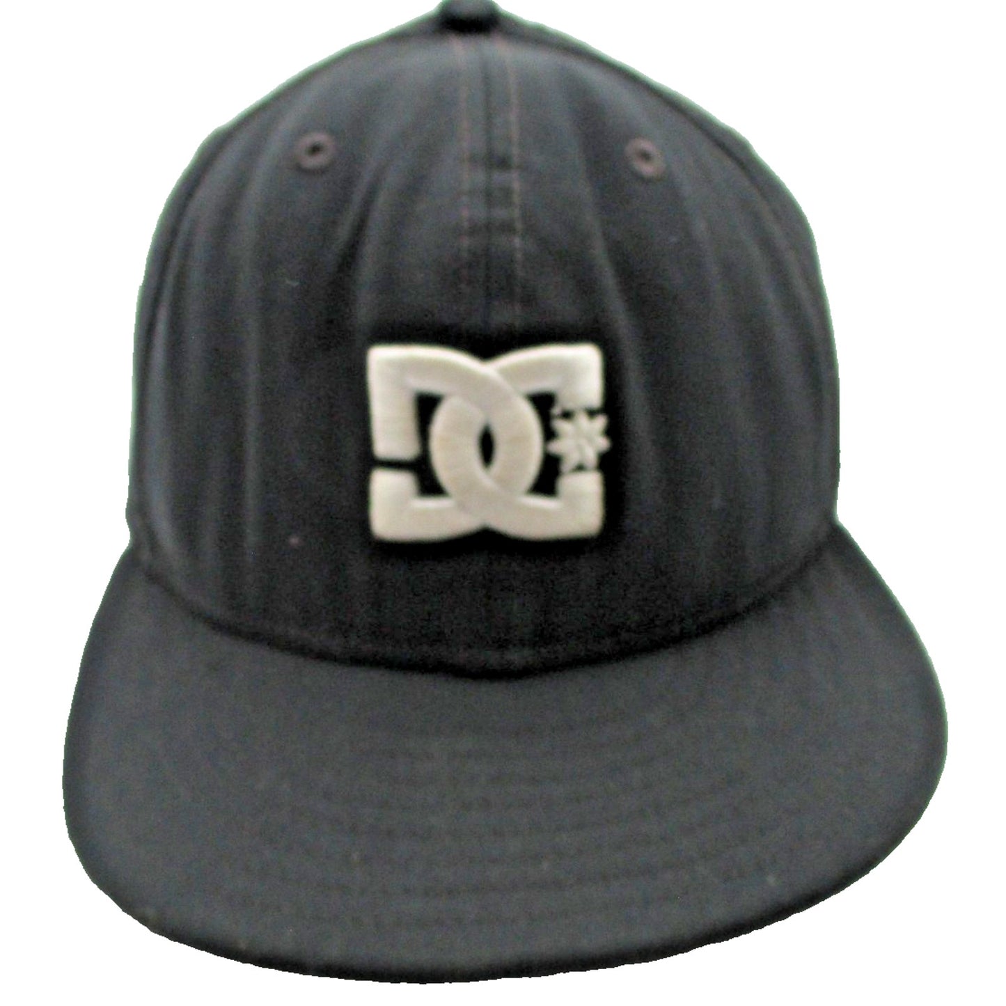 New Era Dc Shoes Hat Cap Fitted Mens 7 3 8 Blue 59fifty Skateboard Distressed