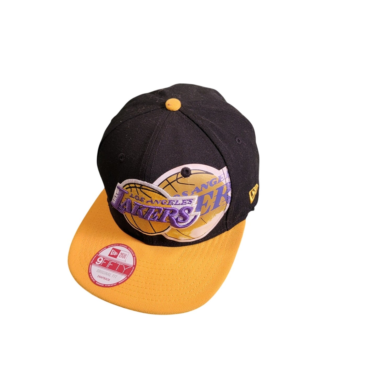 Los Angeles Lakers Black-Gold Snapback Hat by New Era NBA0