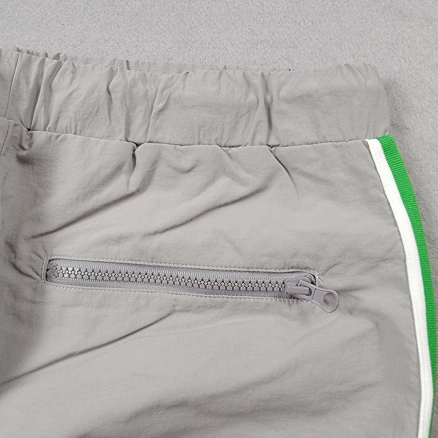 LRG Lifted Research Group Men's Track Jogger Pants | Medium | Gray / Green | Side Stripe | NWT