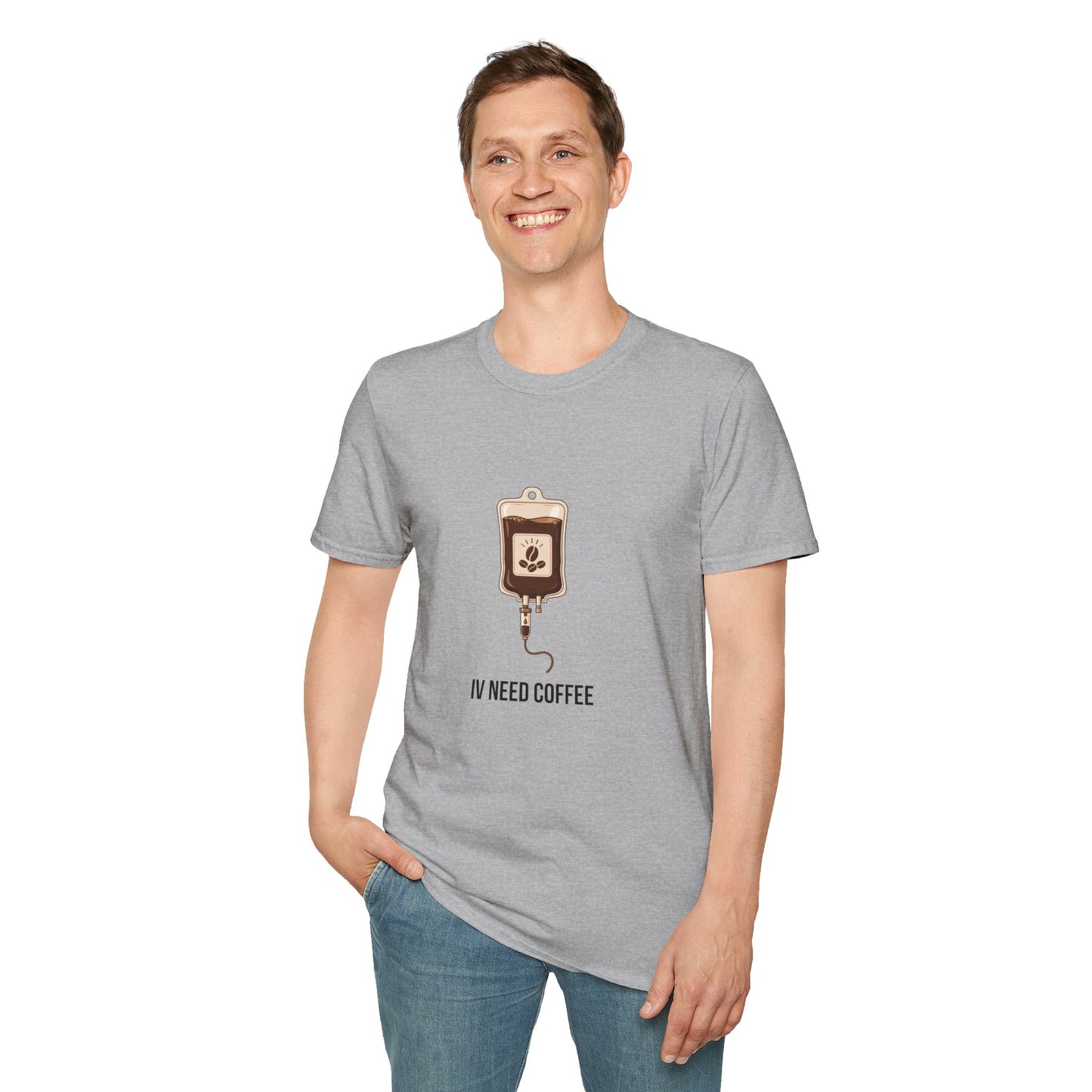 Funny Nurse IV Need Coffee T-Shirt — Nurses Week Gift or All Year Round New
