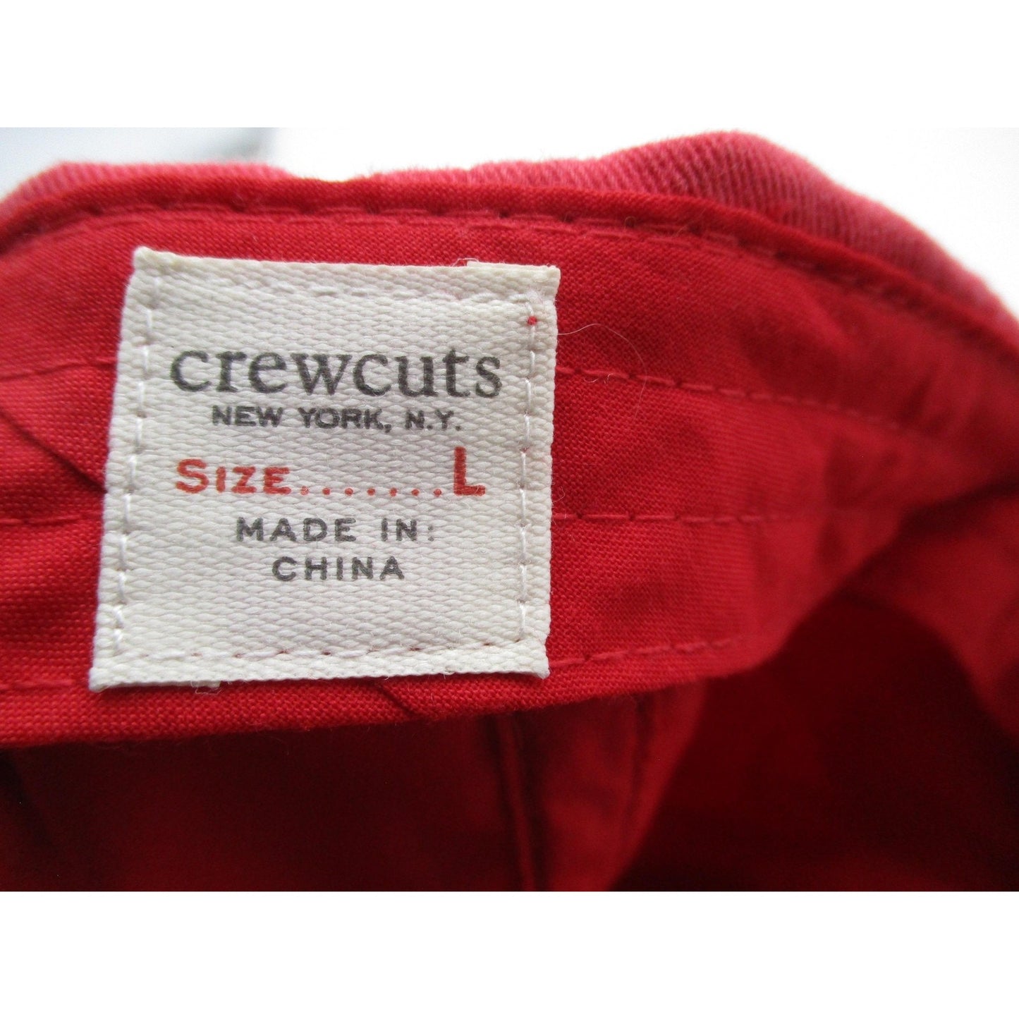 Crewcuts Hat Cap Strap Back Boys L Red Googly Eyes Cartoon Novelty Baseball