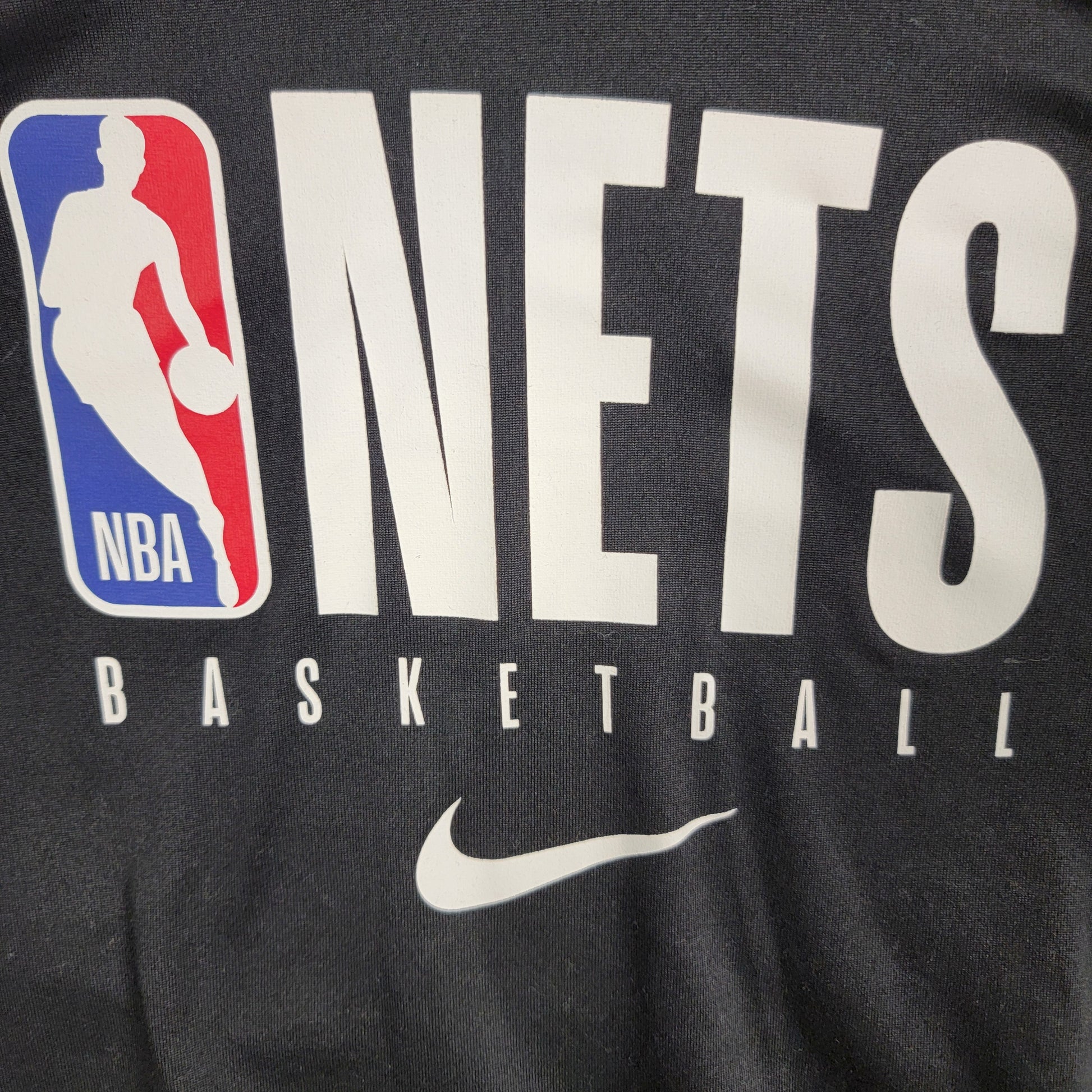 Nike NBA Authentics Brooklyn Nets Dri-FIT Long Sleeve Tee Team Issued L2