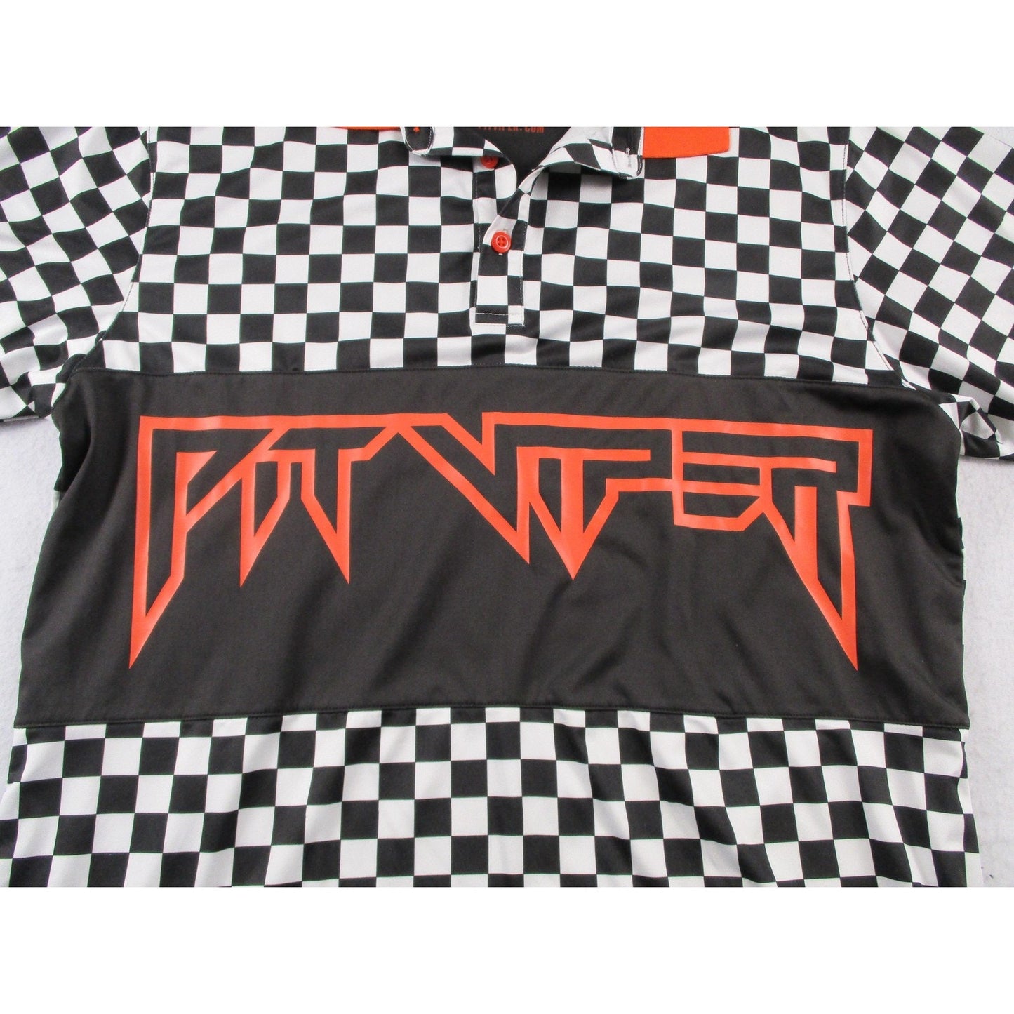Pit Viper Polo Shirt Mens Large Multicolor Checkered Racing Graphic Nwt 1699