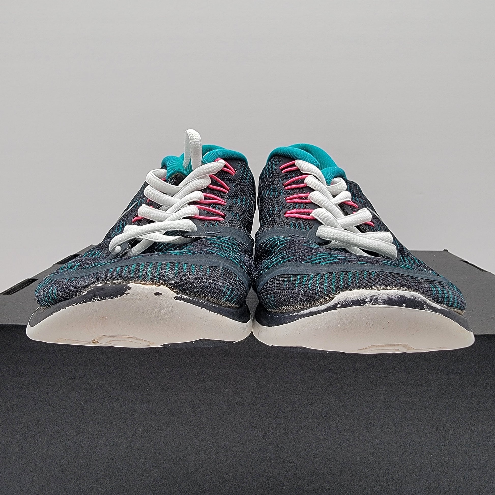 Nike Free 5.0 Womens 7.5 Running Shoes Black Teal Pink 749593-401 No Box3