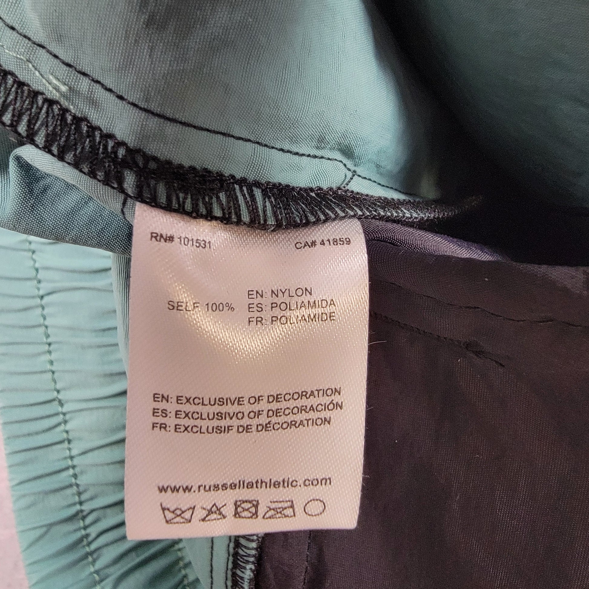 Russell Athletics Trac Pants Sz Large NWT Black/White/Green 5215