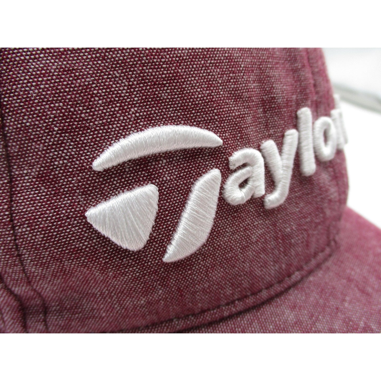 Taylormade Hat Cap Strap Back Mens One Size Red Lightweight Golf Embroidered
