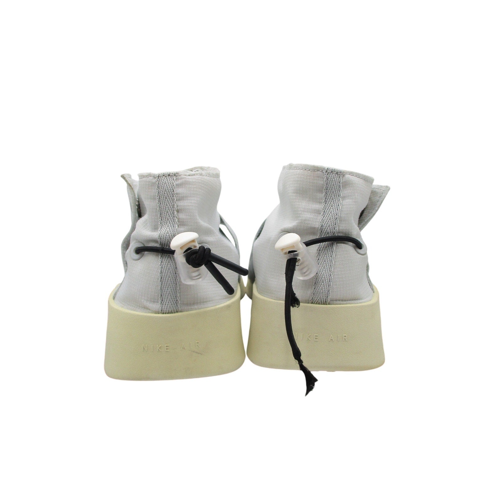 Nike Air Fear of God Moccasin AT8086-001 Pure Platinum Men's 12 Used 1J35