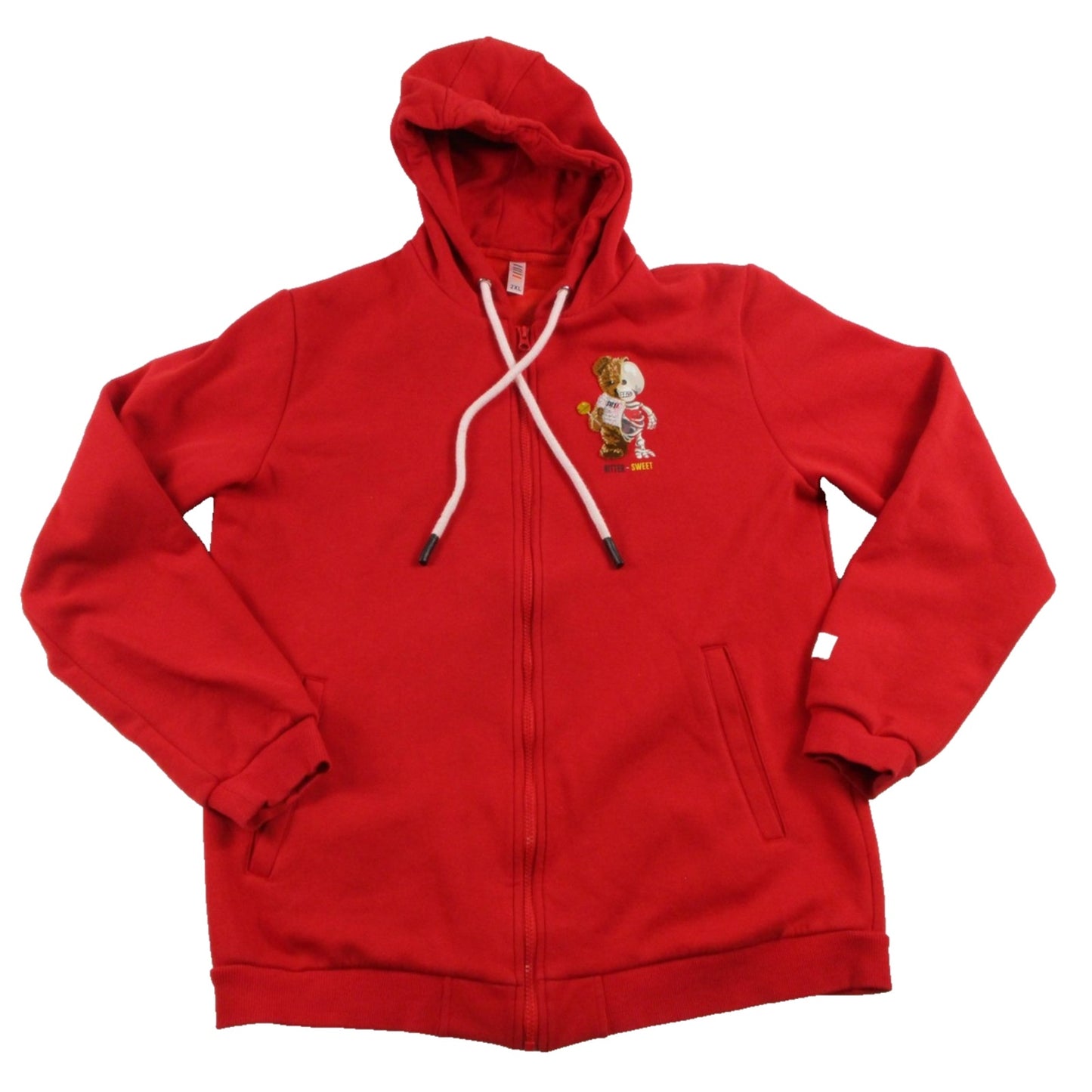 Loop Tracksuit Mens 2xl Red Bitter Sweet Bear Graphic Fleece Hoodie Joggers 1694