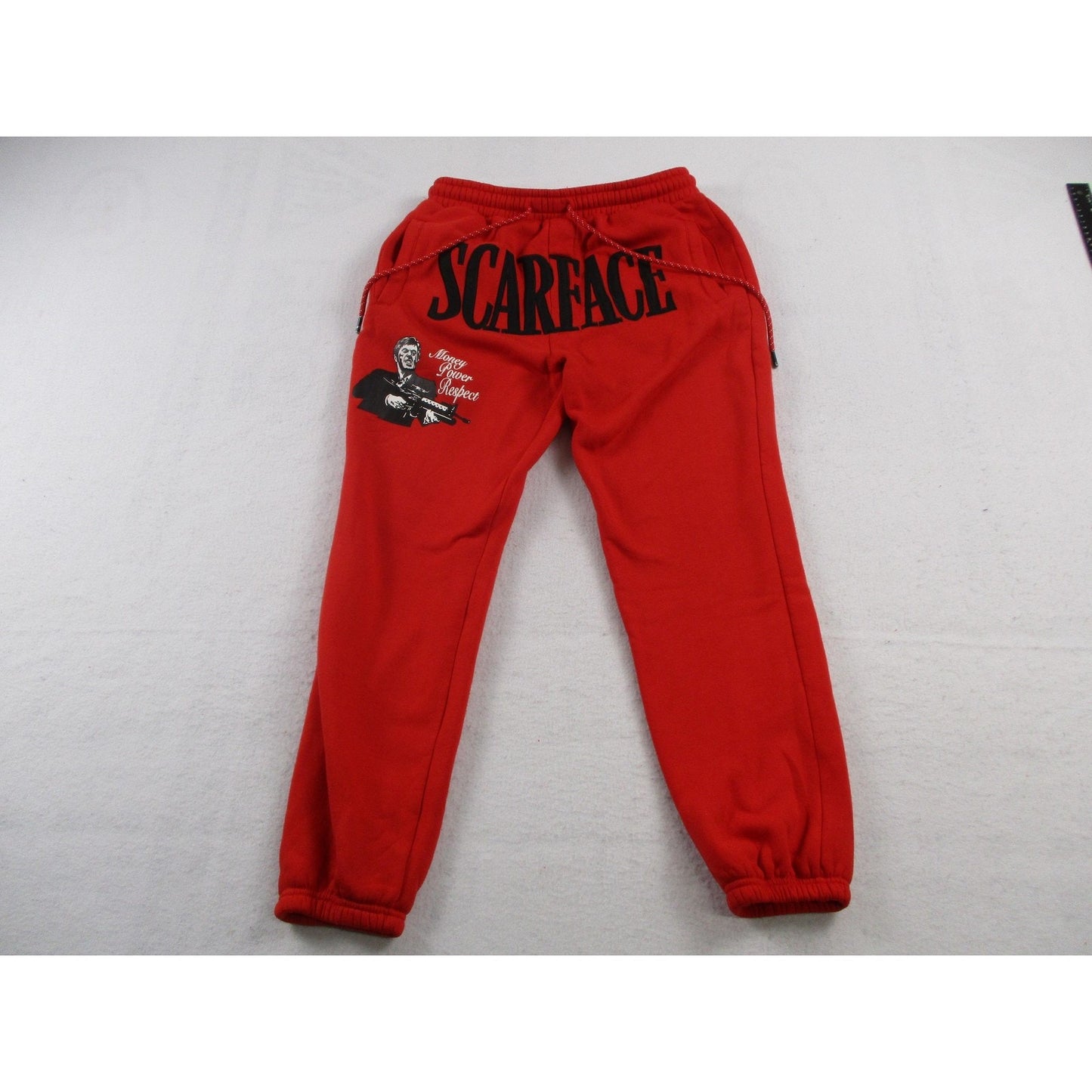 Reason Scarface Tracksuit Mens Medium Red Fleece Graphic Hoodie Sweatpants Set