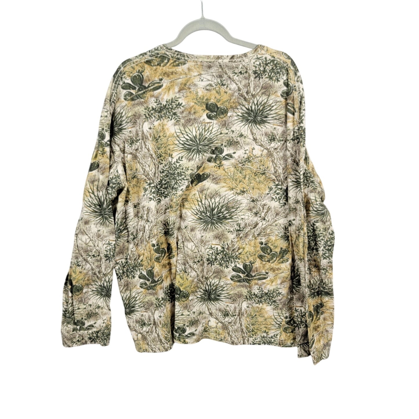 Game Guard Outdoors Mens Southwest Cactus Camo Long Sleeve T-Shirt 3X Preowned1