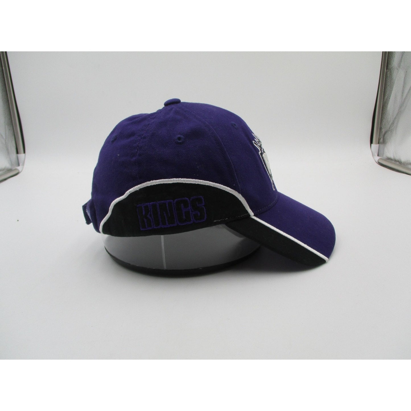 Sacramento Kings Hat Cap Strap Back One Size Purple Black Nba Basketball Mens