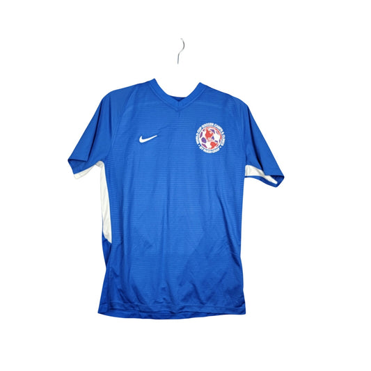 Nike Dri-Fit Soccer Jersey Medium Blue World Cup Camps Graphic Shirt 894293-4800