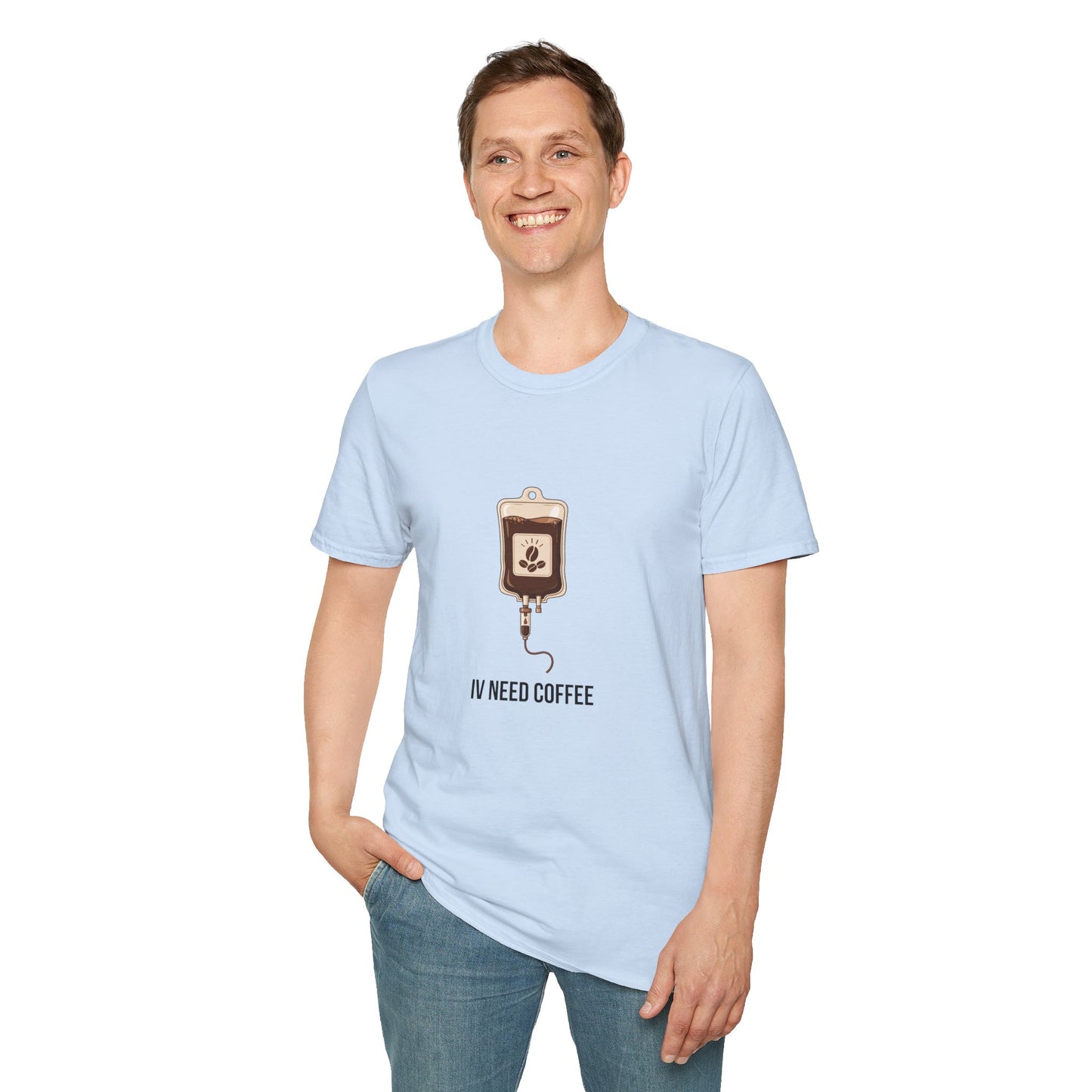 Funny Nurse IV Need Coffee T-Shirt — Nurses Week Gift or All Year Round New