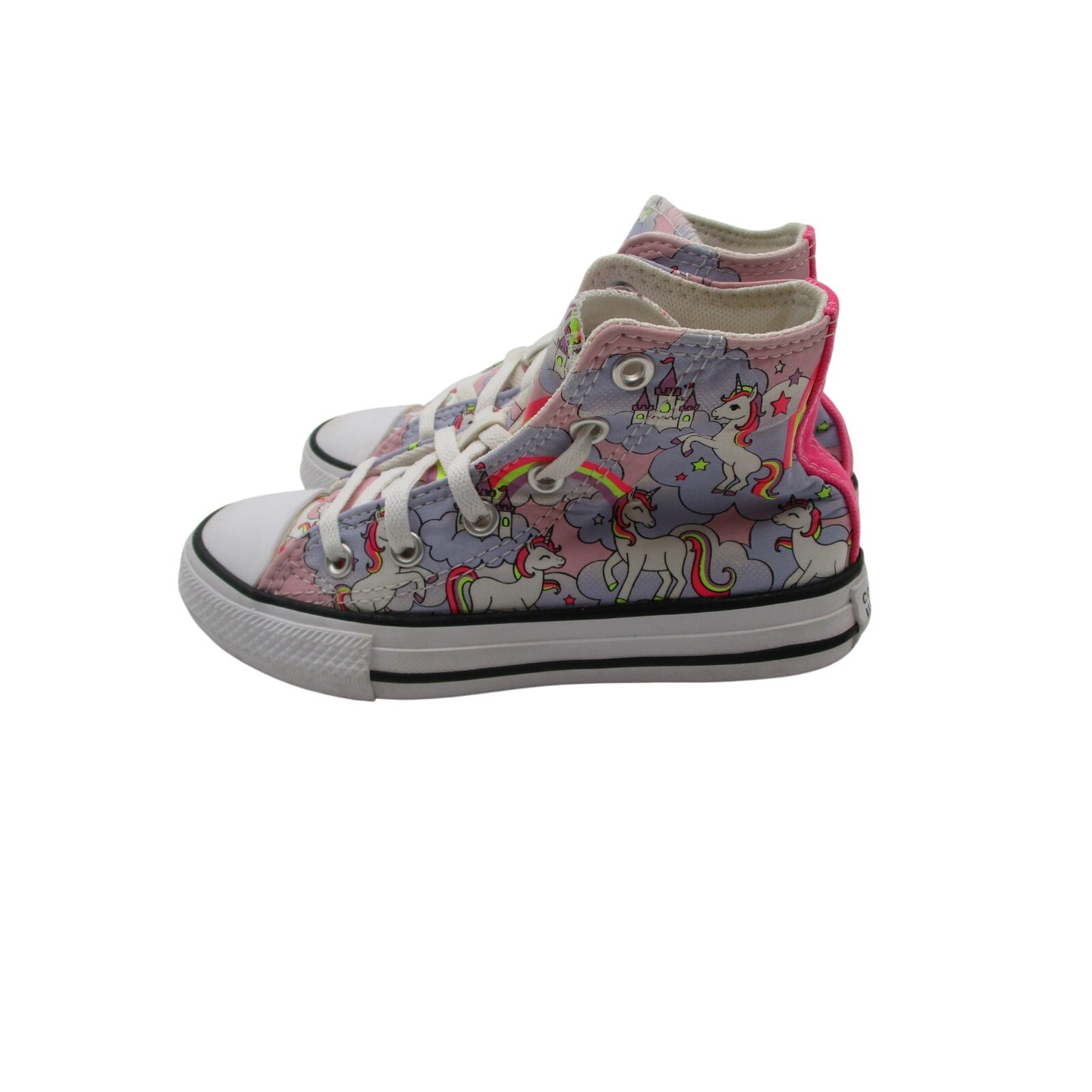 Converse Chuck Taylor All Star High Neon Unicorn Junior 11.5 Preowned 669107F1