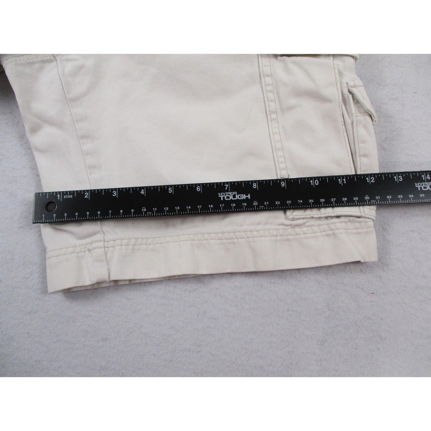 Unionbay Cargo Shorts Mens 30 White 11 Inseam Palm Tree Tropical Cotton Canvas