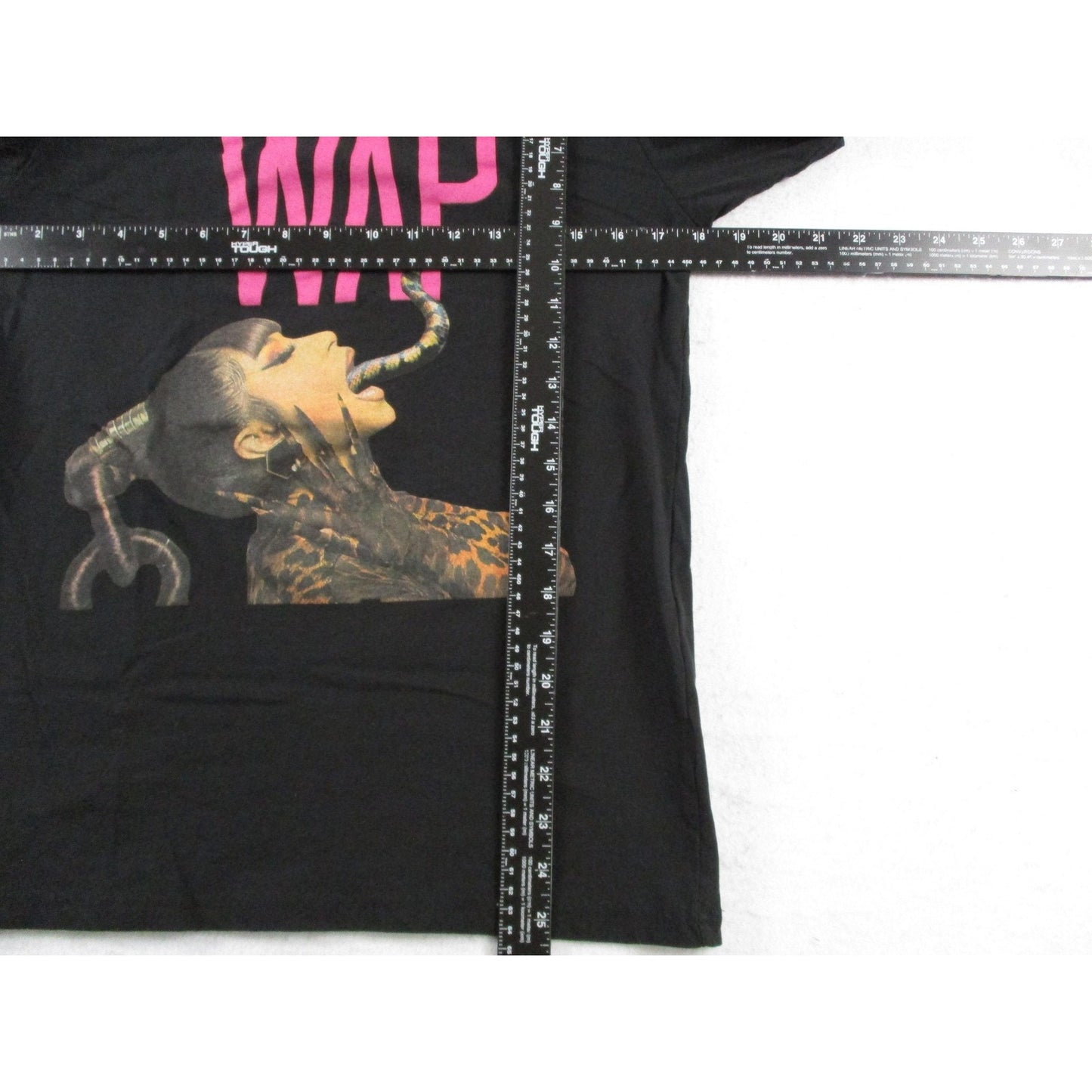 Cardi B Wap Shirt Mens Medium Black Snake Hip Hop Rap Music Graphic Tee Preowned