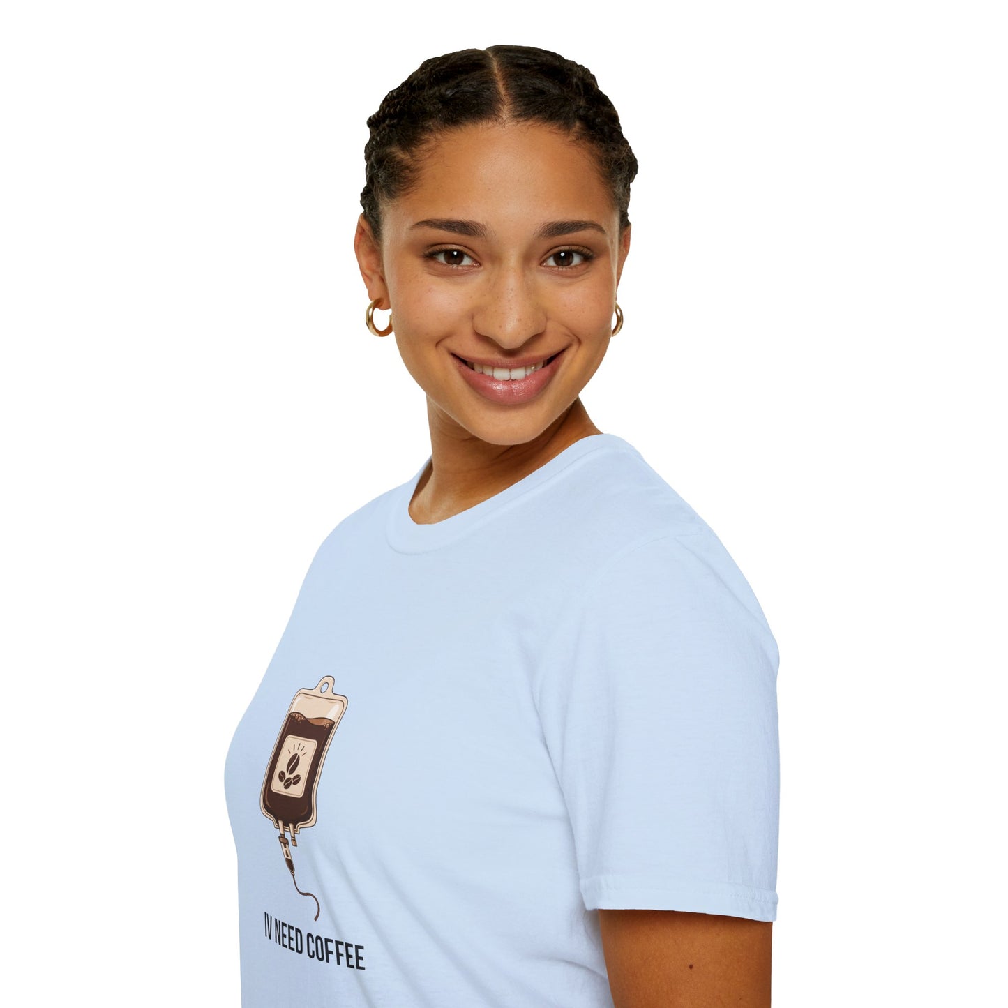 Funny Nurse IV Need Coffee T-Shirt — Nurses Week Gift or All Year Round New