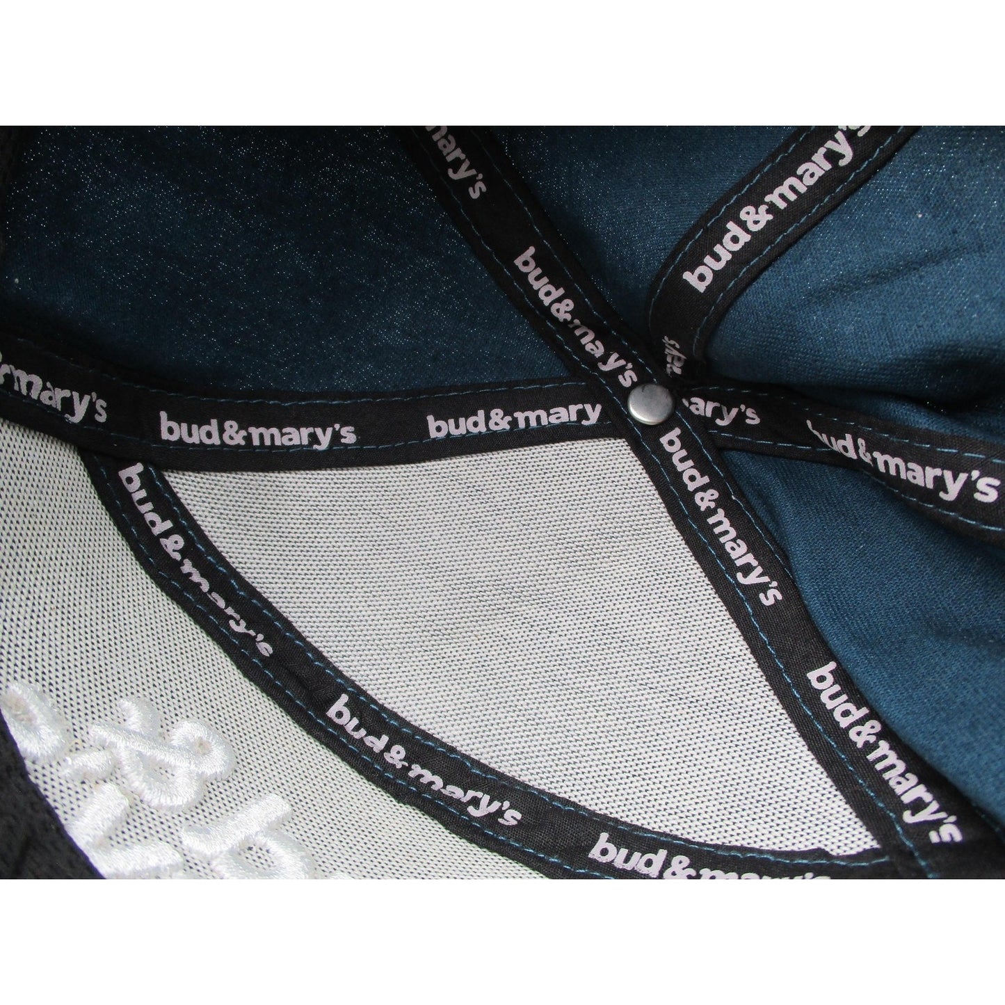 Bud Marys Dispensary Hat Cap Snap Back Mens Osfm Teal Good Vibes Graphic Brim