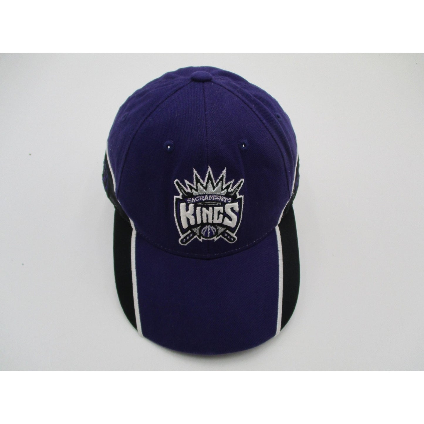 Sacramento Kings Hat Cap Strap Back One Size Purple Black Nba Basketball Mens