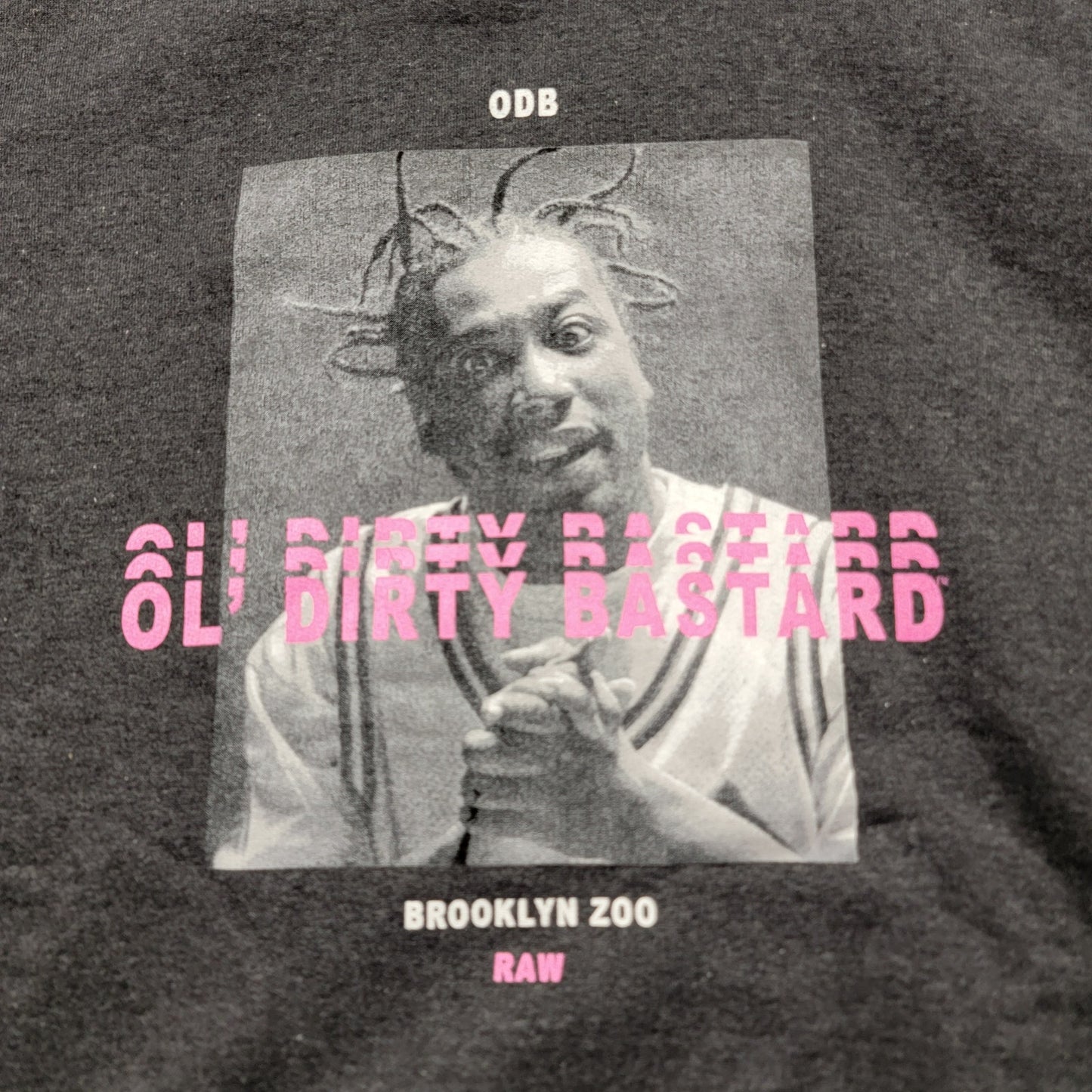 ODB Ol Dirty Bastard Black Pullover Hoodie Sz XL NWT 458