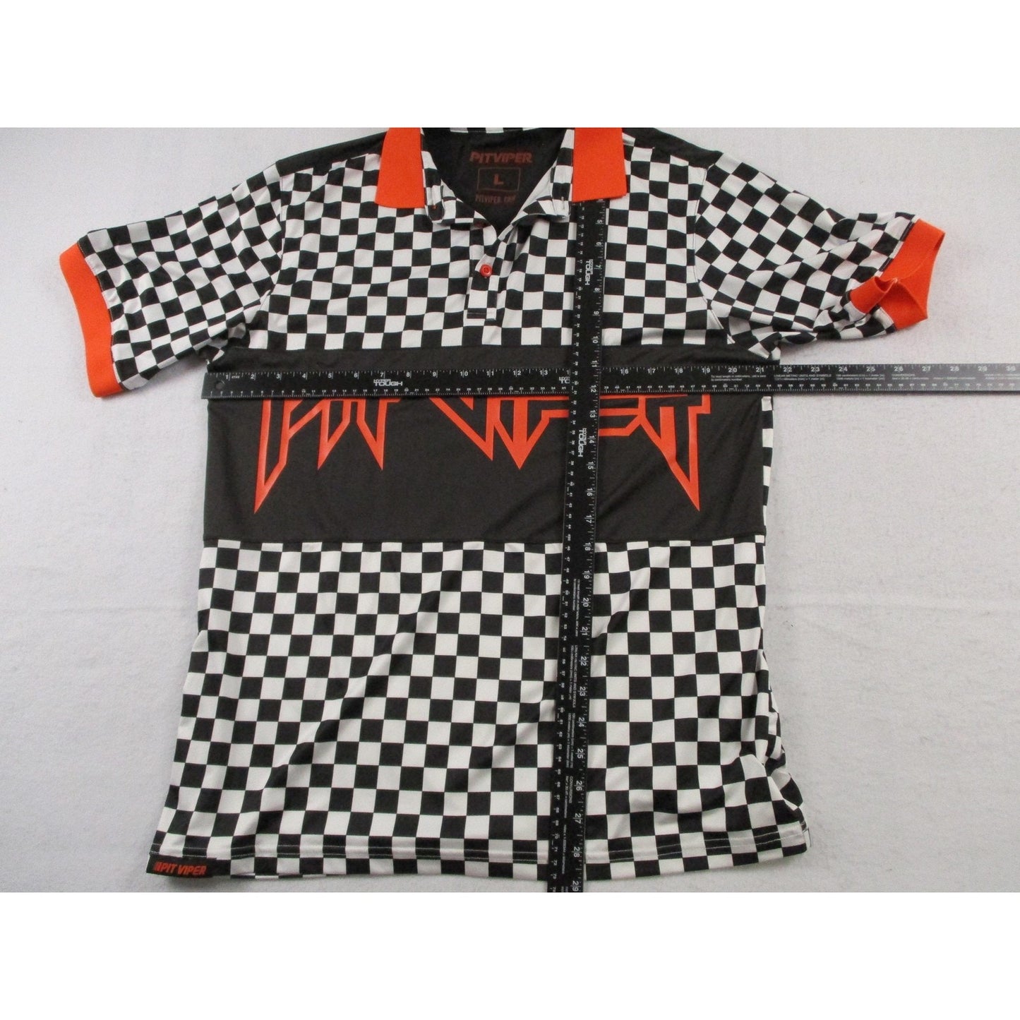 Pit Viper Polo Shirt Mens Large Multicolor Checkered Racing Graphic Nwt 1699