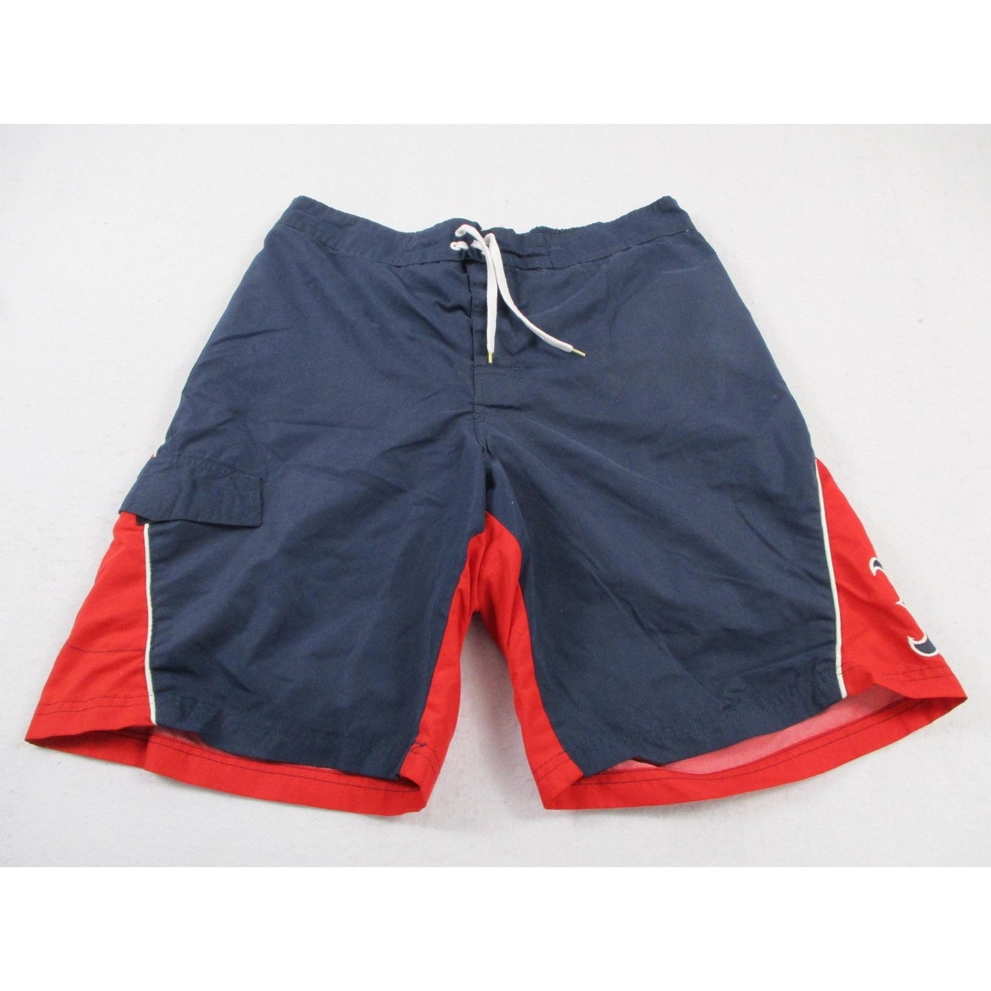 Boston Red Sox Shorts Mens Large Blue Red Mlb Baseball G Iii Swim Trunks Mesh