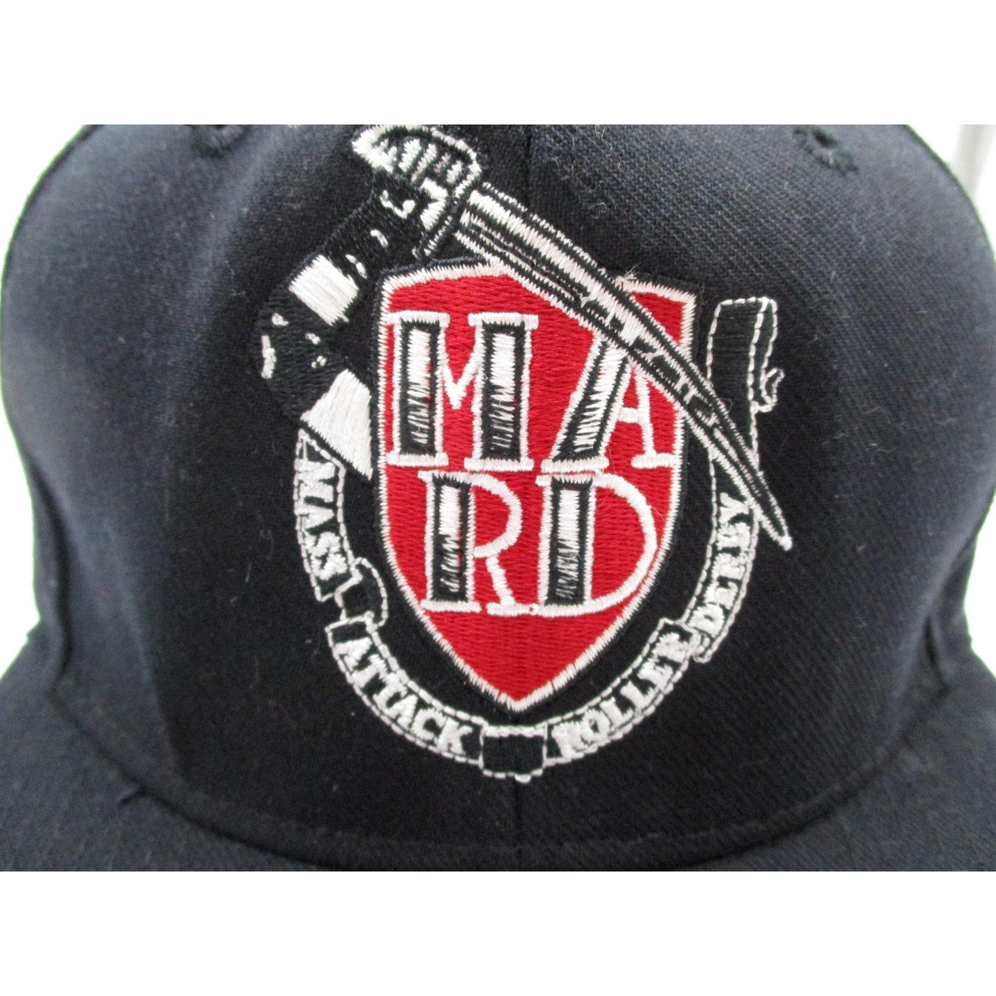 Mass Attack Roller Derby Hat Cap Snap Back One Size Black Mens Headmost